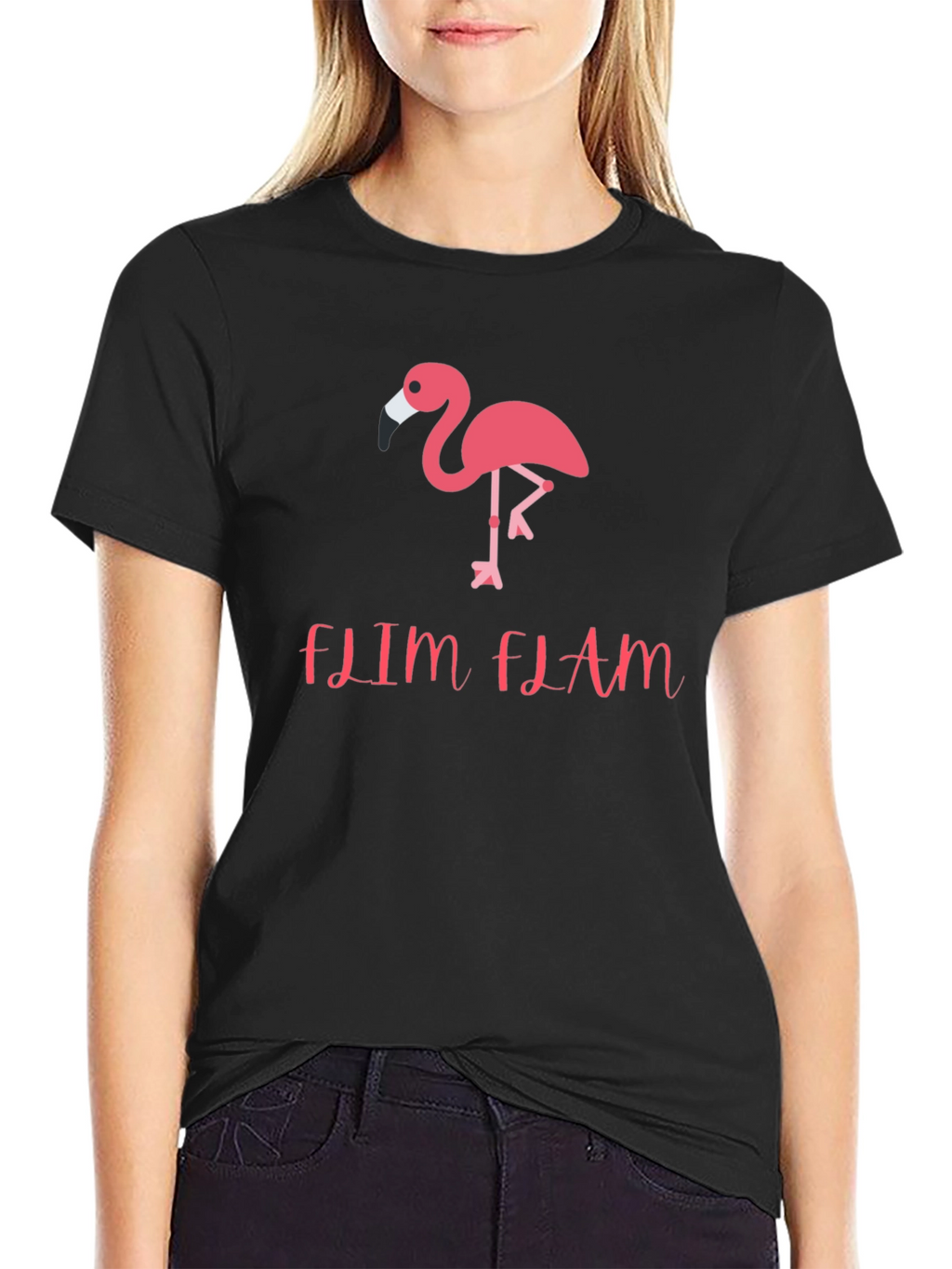 Flim Flam Flamingo Graphic T-Shirt
