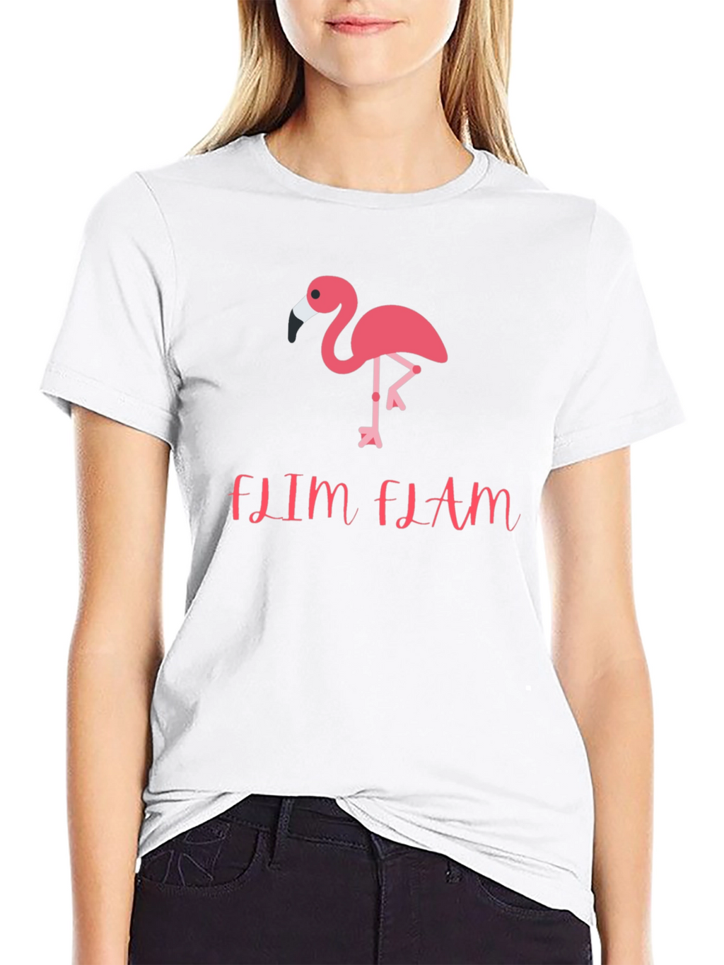 Flim Flam Flamingo Graphic T-Shirt