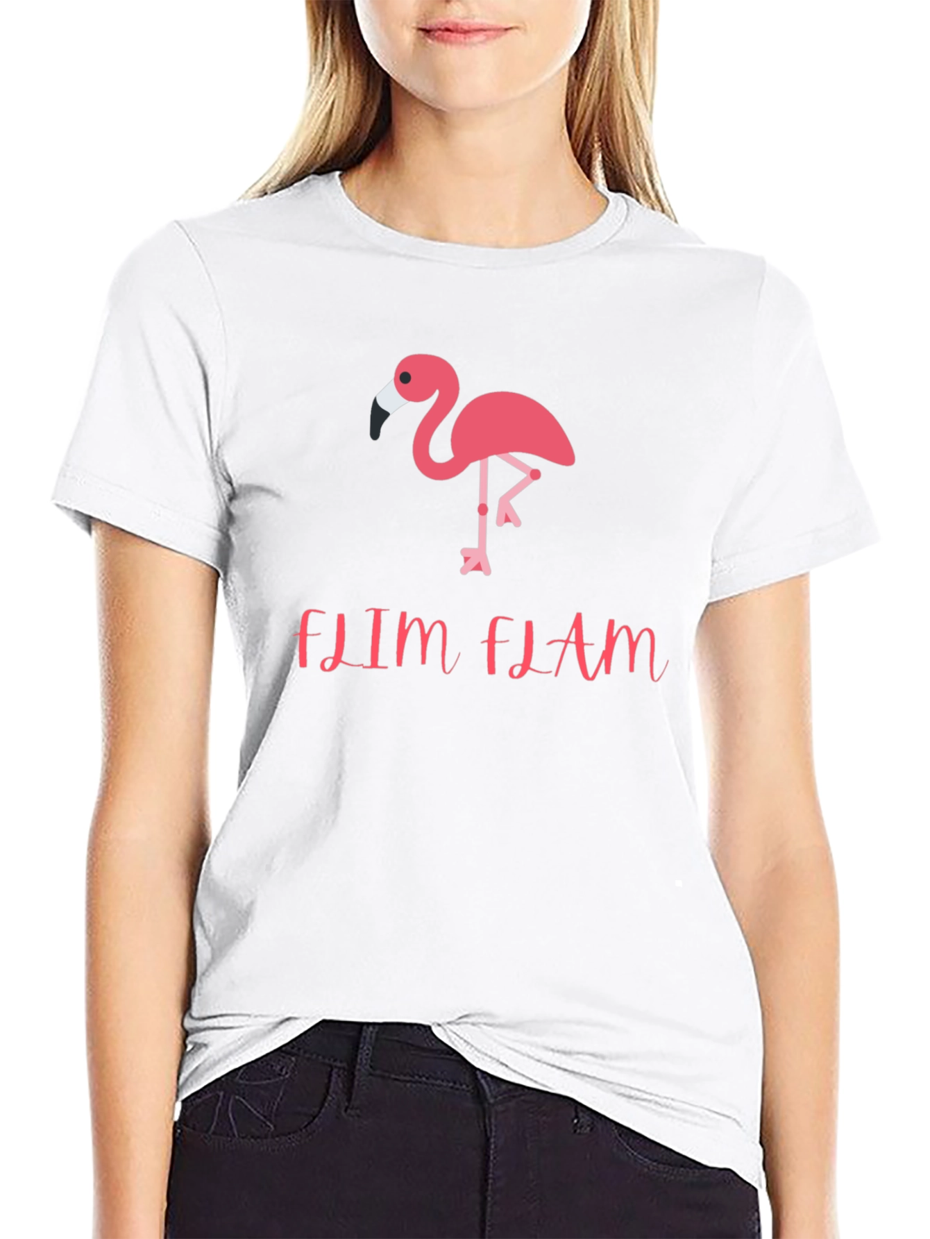 Flim Flam Flamingo Graphic T-Shirt