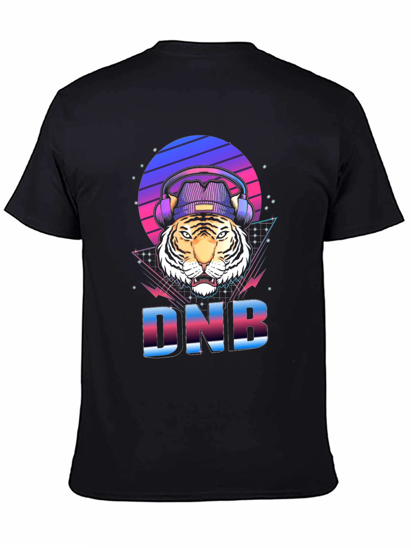 DNB Tiger Graphic T-Shirt EDM Rave Style