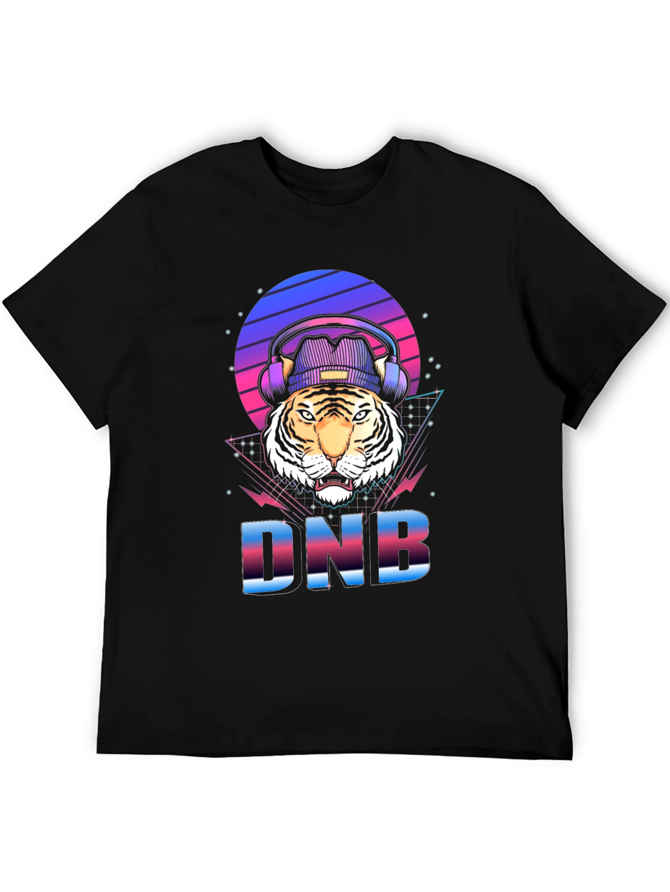 DNB Tiger Graphic T-Shirt EDM Rave Style