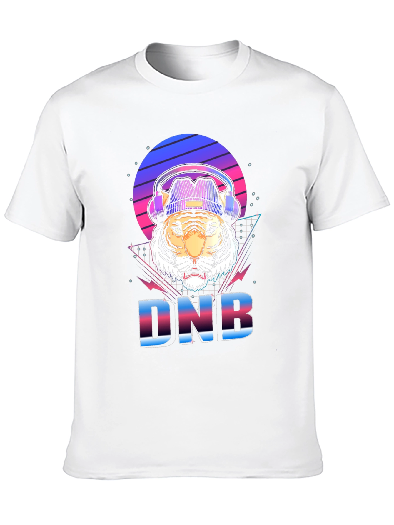 DNB Tiger Graphic T-Shirt EDM Rave Style