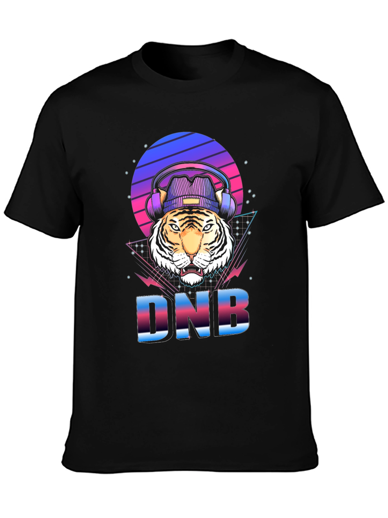 DNB Tiger Graphic T-Shirt EDM Rave Style