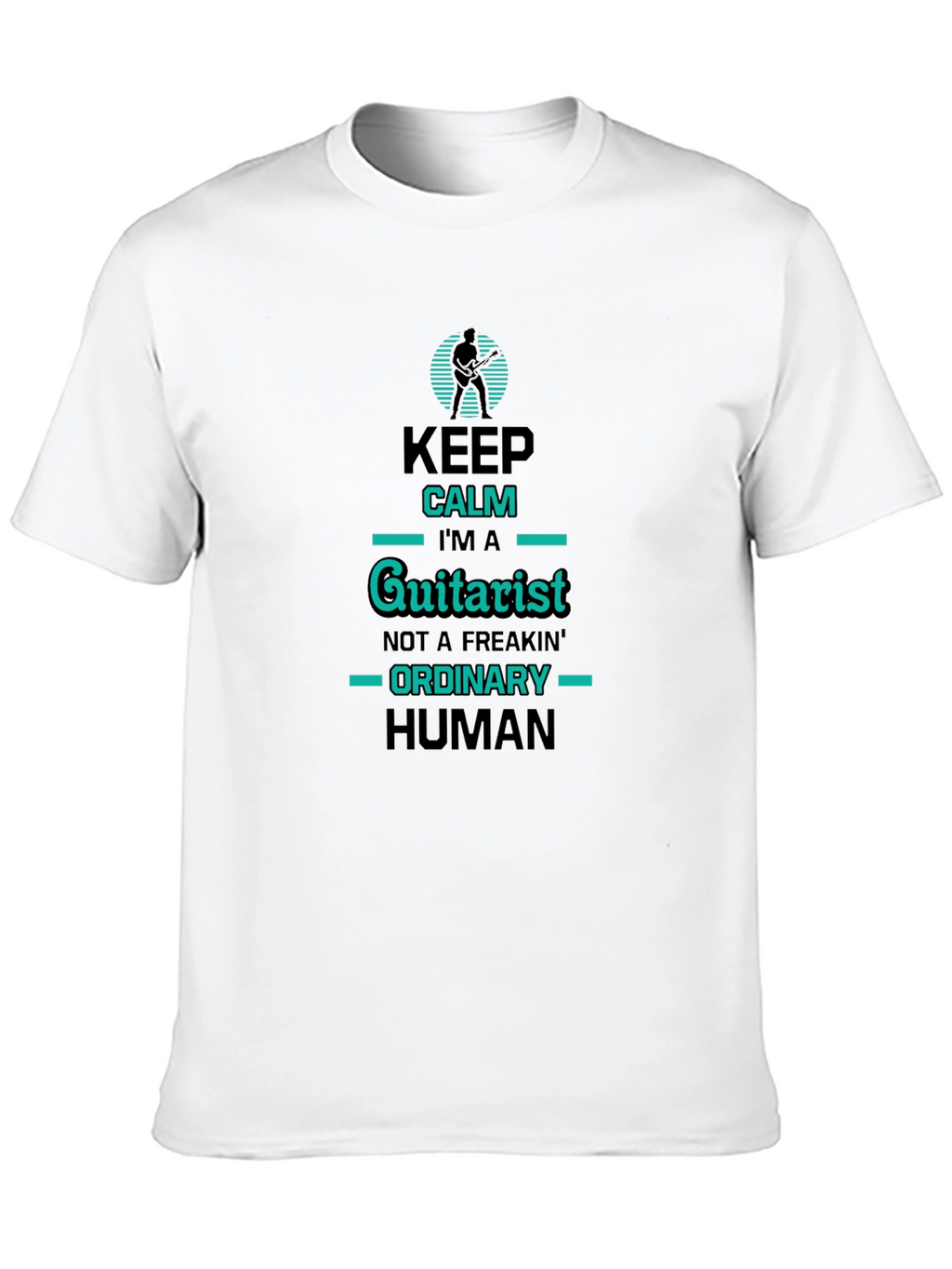 Keep Calm Guitarist T-Shirt - Black Graphic Tee