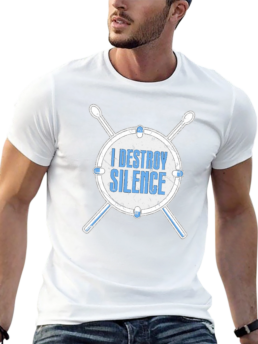 I Destroy Silence Drum T-Shirt