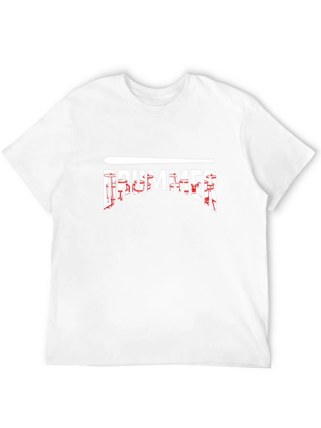 Drummer Graphic Tee - Black Cotton T-Shirt