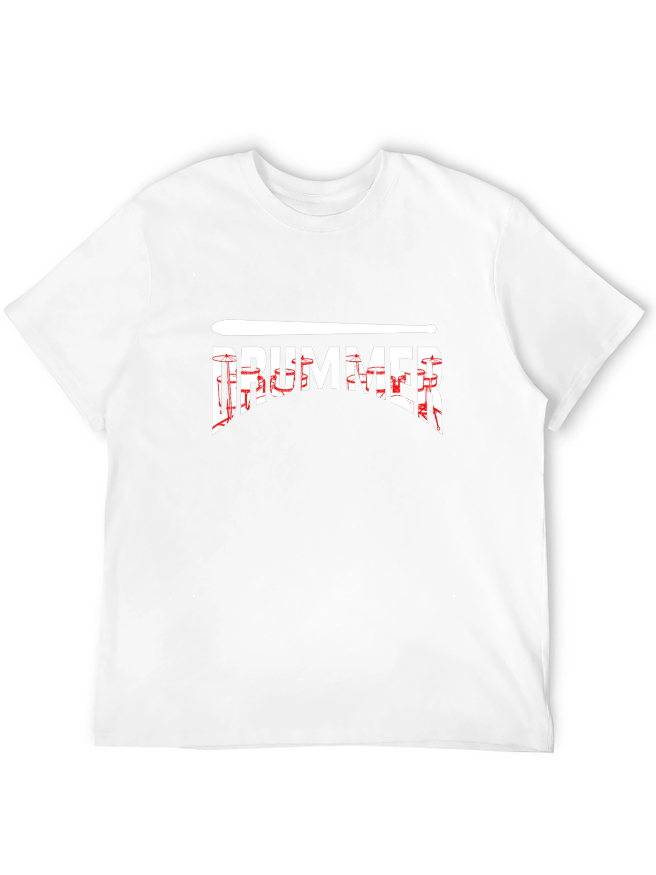 Drummer Graphic Tee - Black Cotton T-Shirt