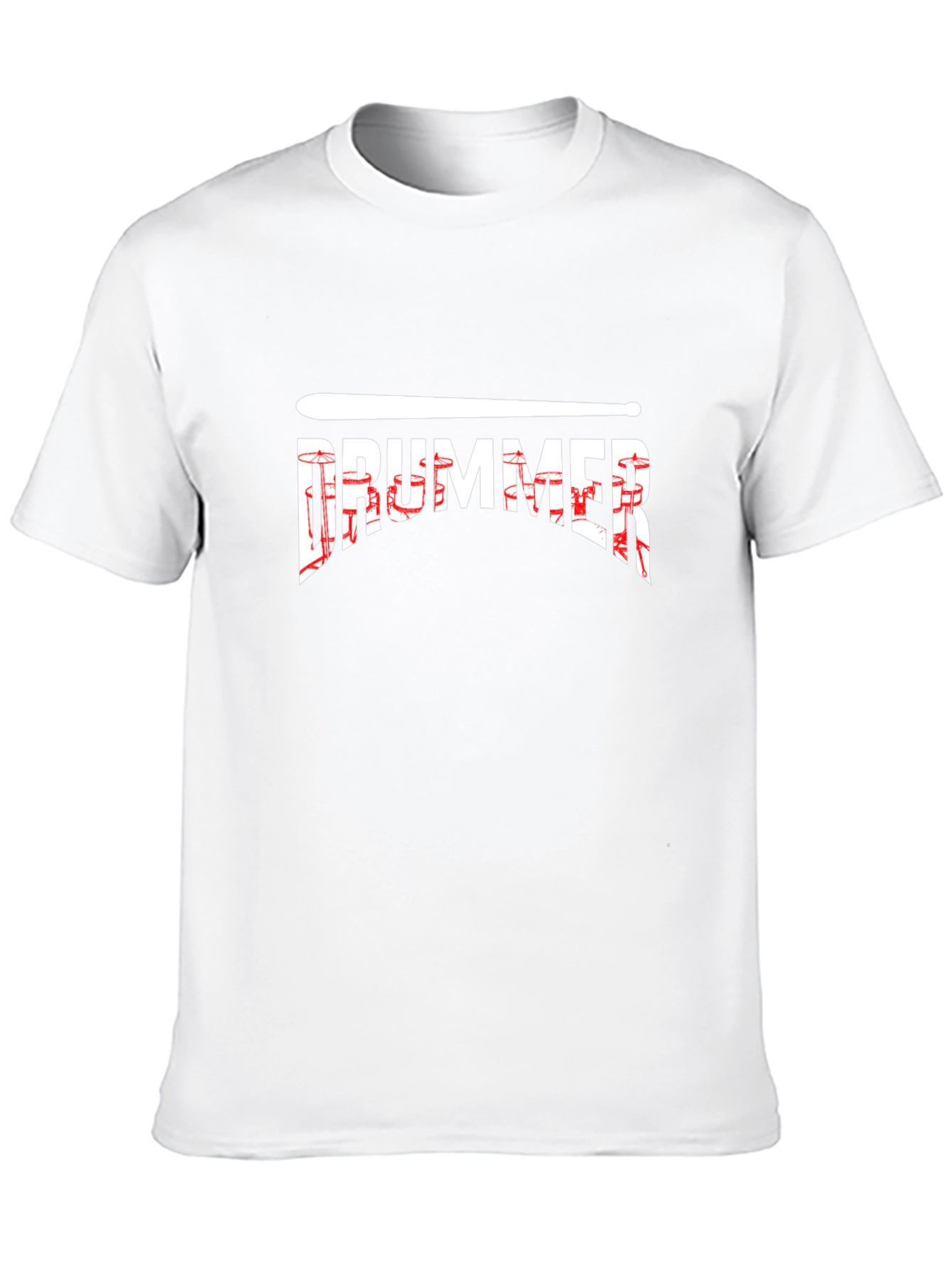 Drummer Graphic Tee - Black Cotton T-Shirt