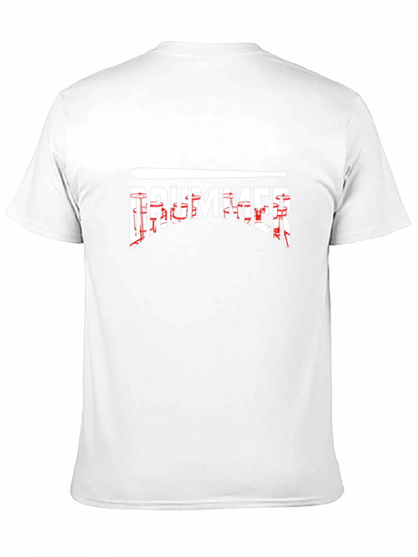 Drummer Graphic Tee - Black Cotton T-Shirt