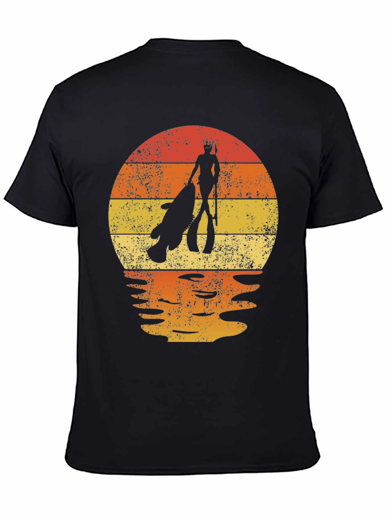 Spearfishing Sunset Graphic Tee - Dive in Style!