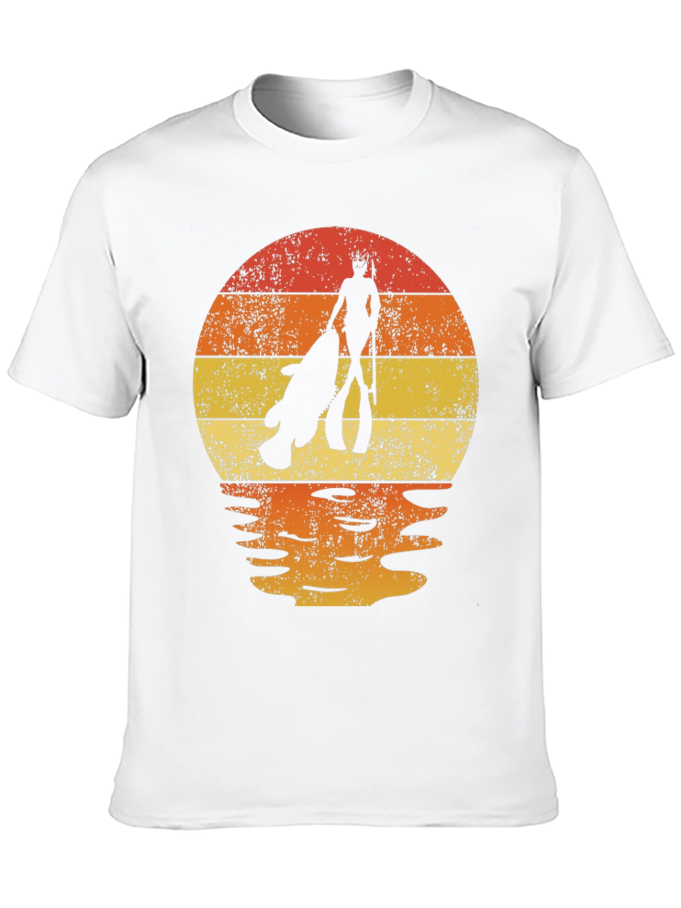 Spearfishing Sunset Graphic Tee - Dive in Style!