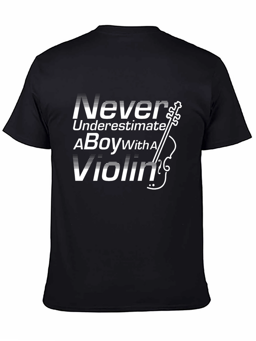 Never Underestimate a Boy with a Violin T-Shirt