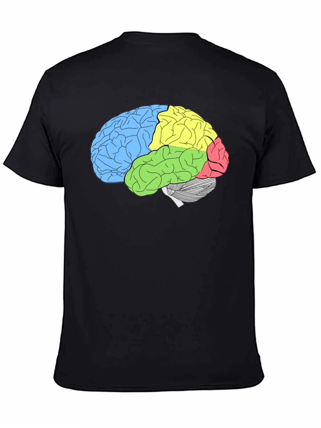Brain Diagram T-Shirt - Smart & Stylish Anatomy Tee