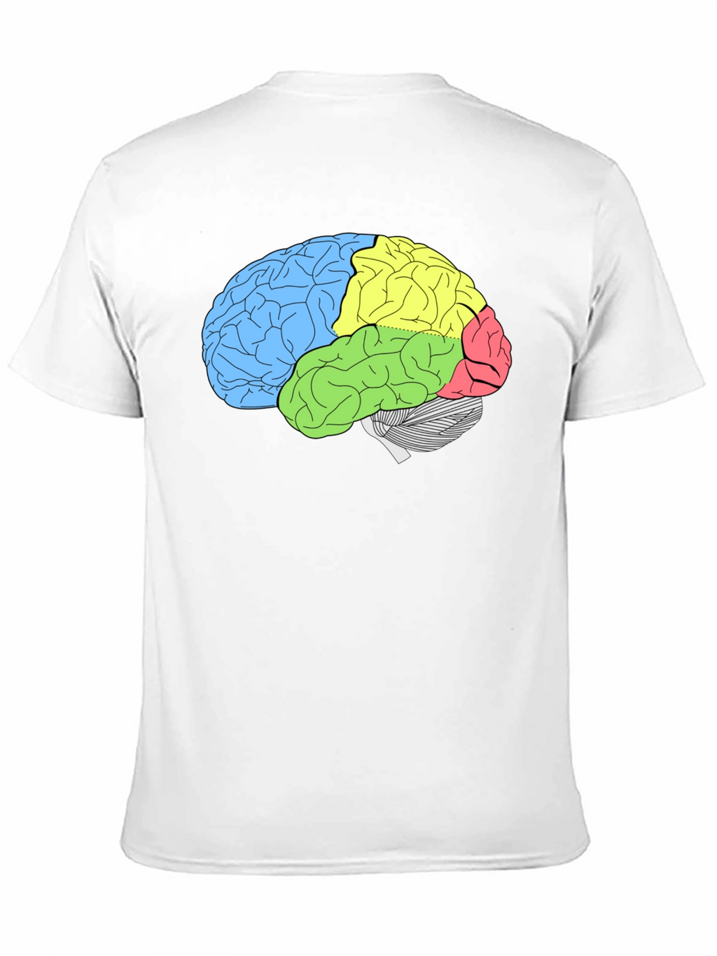 Brain Diagram T-Shirt - Smart & Stylish Anatomy Tee
