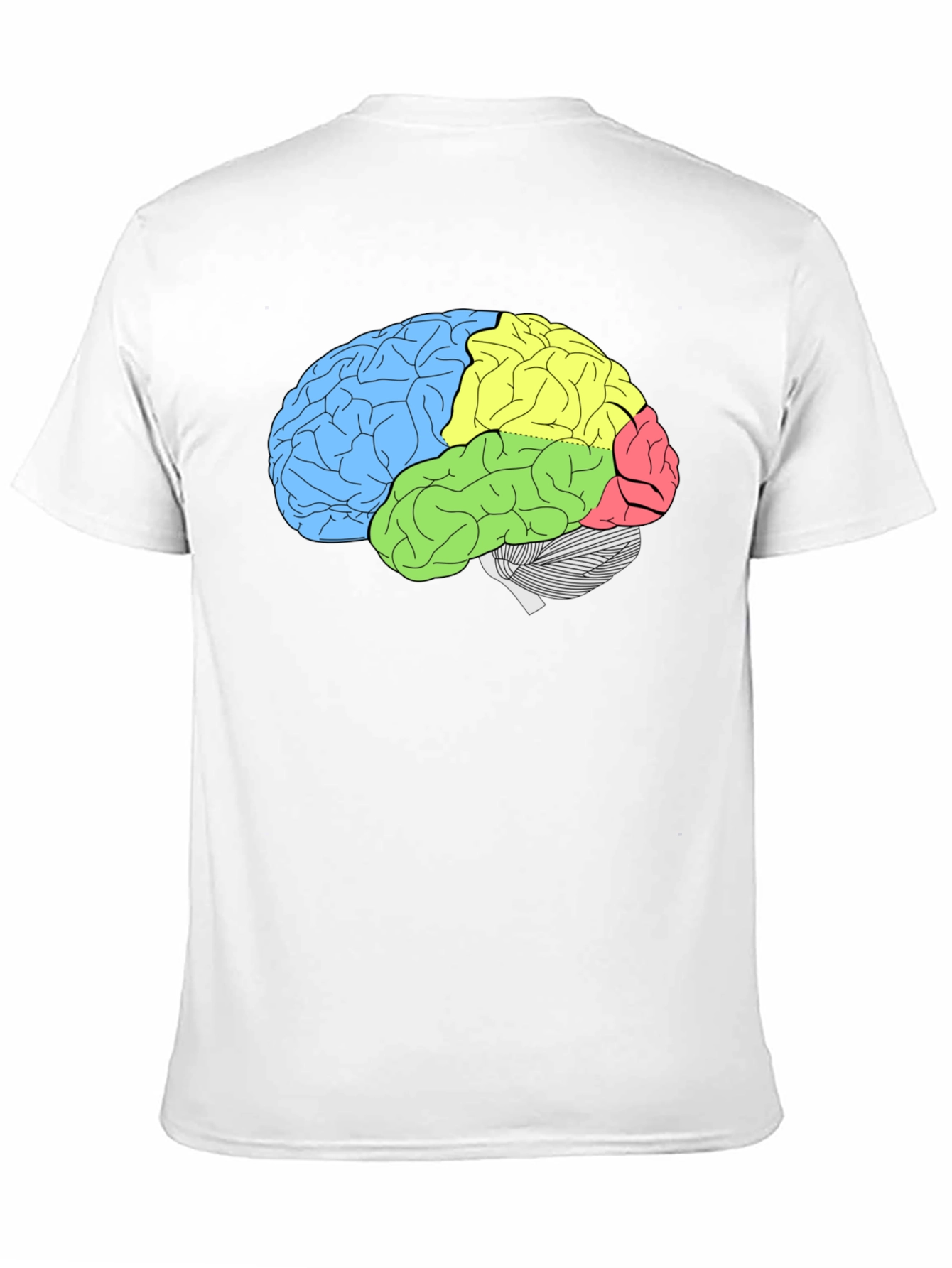 Brain Diagram T-Shirt - Smart & Stylish Anatomy Tee