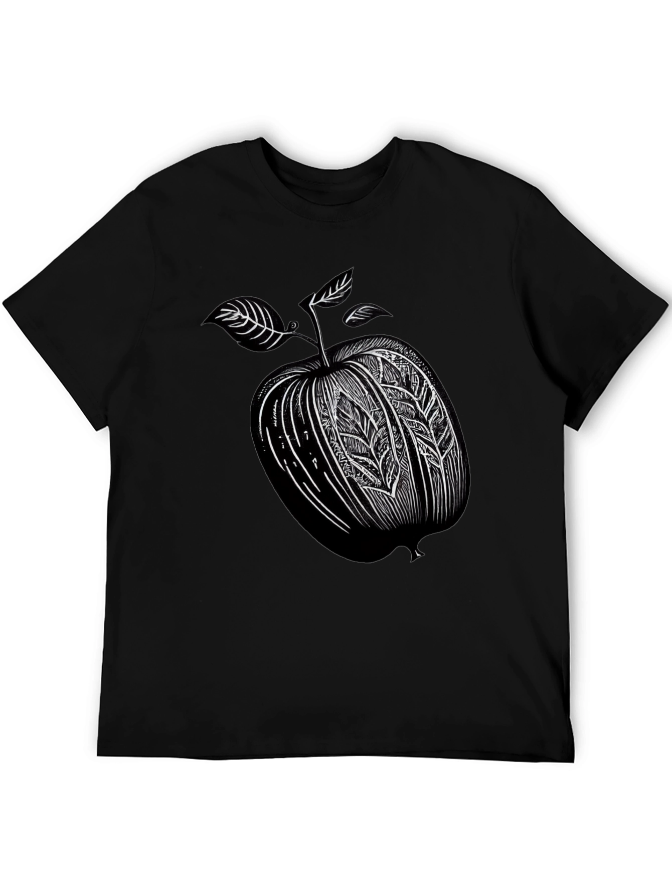 Stylized Apple Graphic T-Shirt
