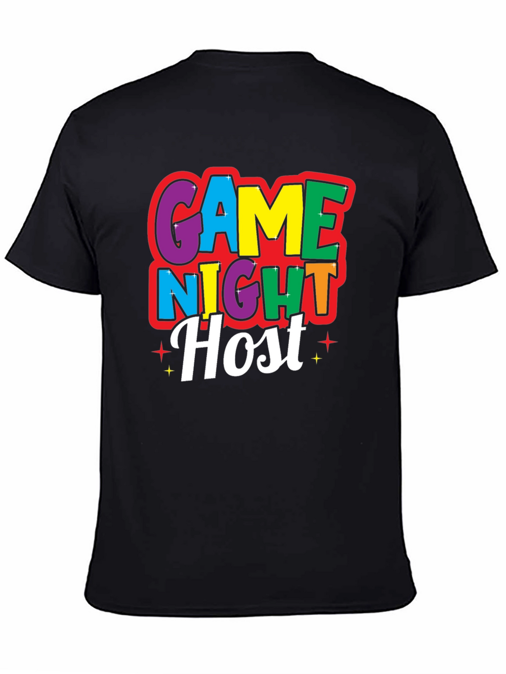 Game Night Host Black T-Shirt