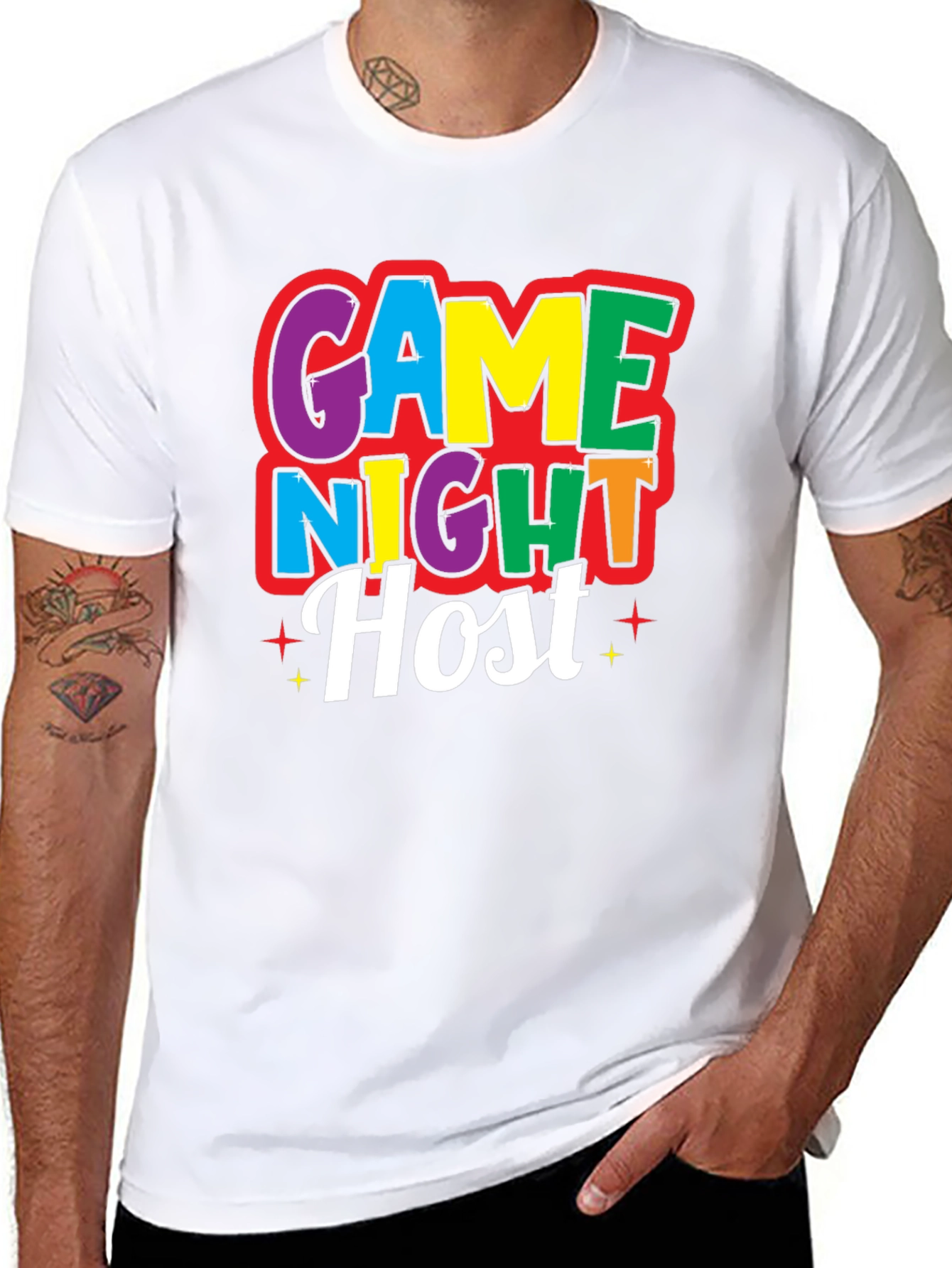 Game Night Host Black T-Shirt