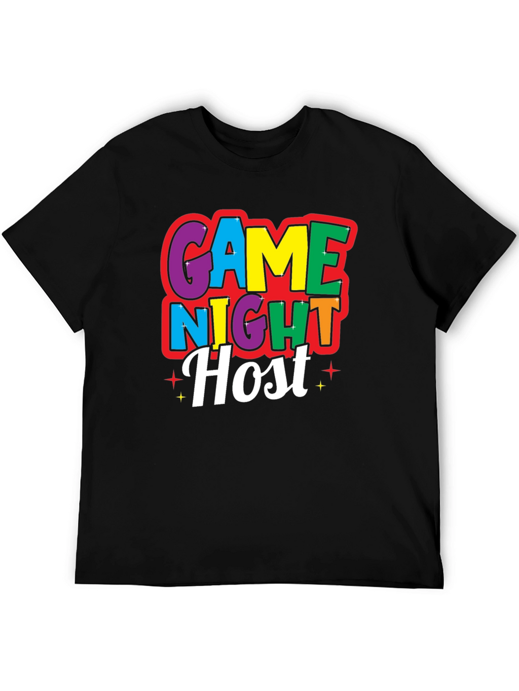 Game Night Host Black T-Shirt