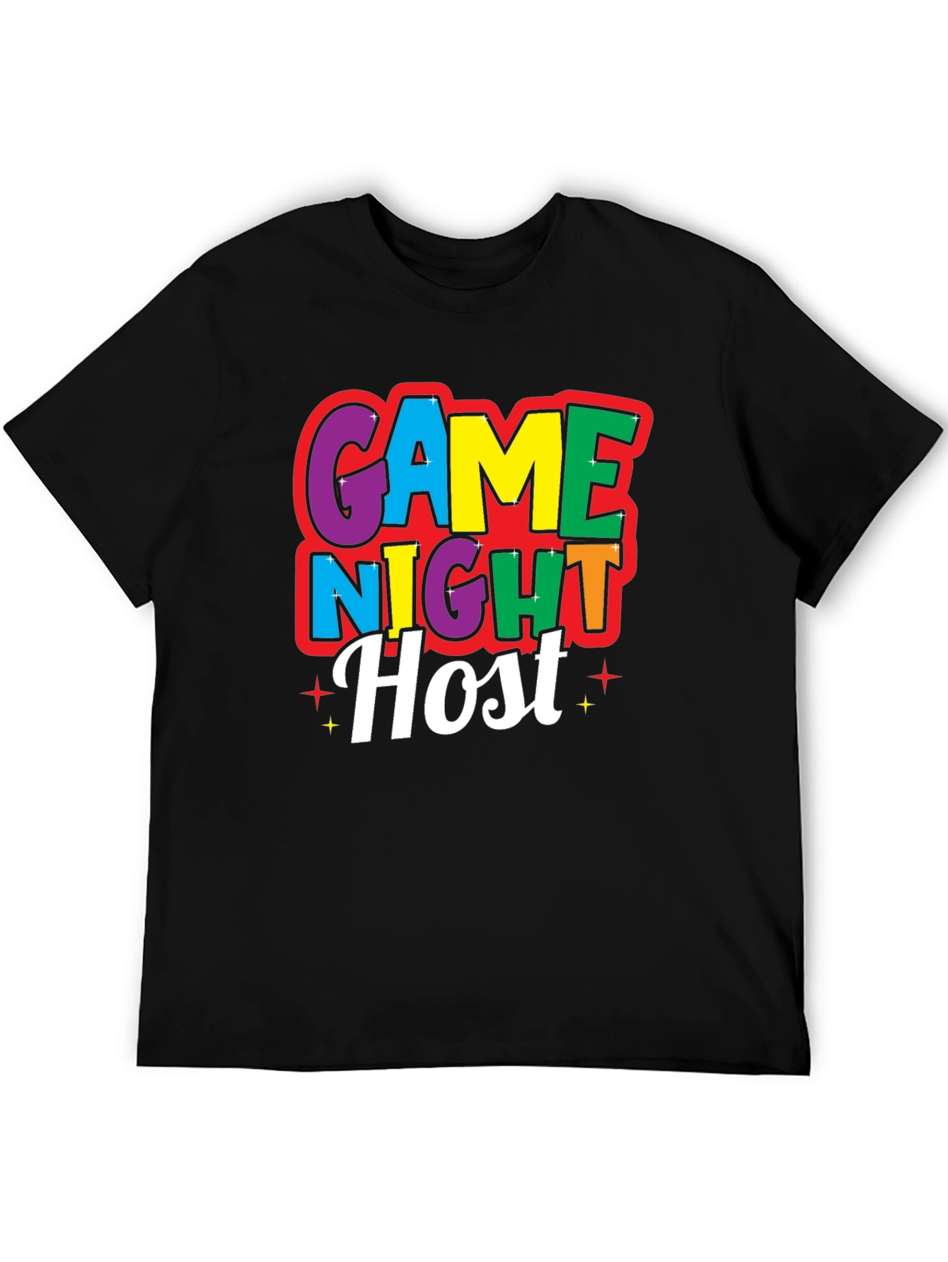 Game Night Host Black T-Shirt