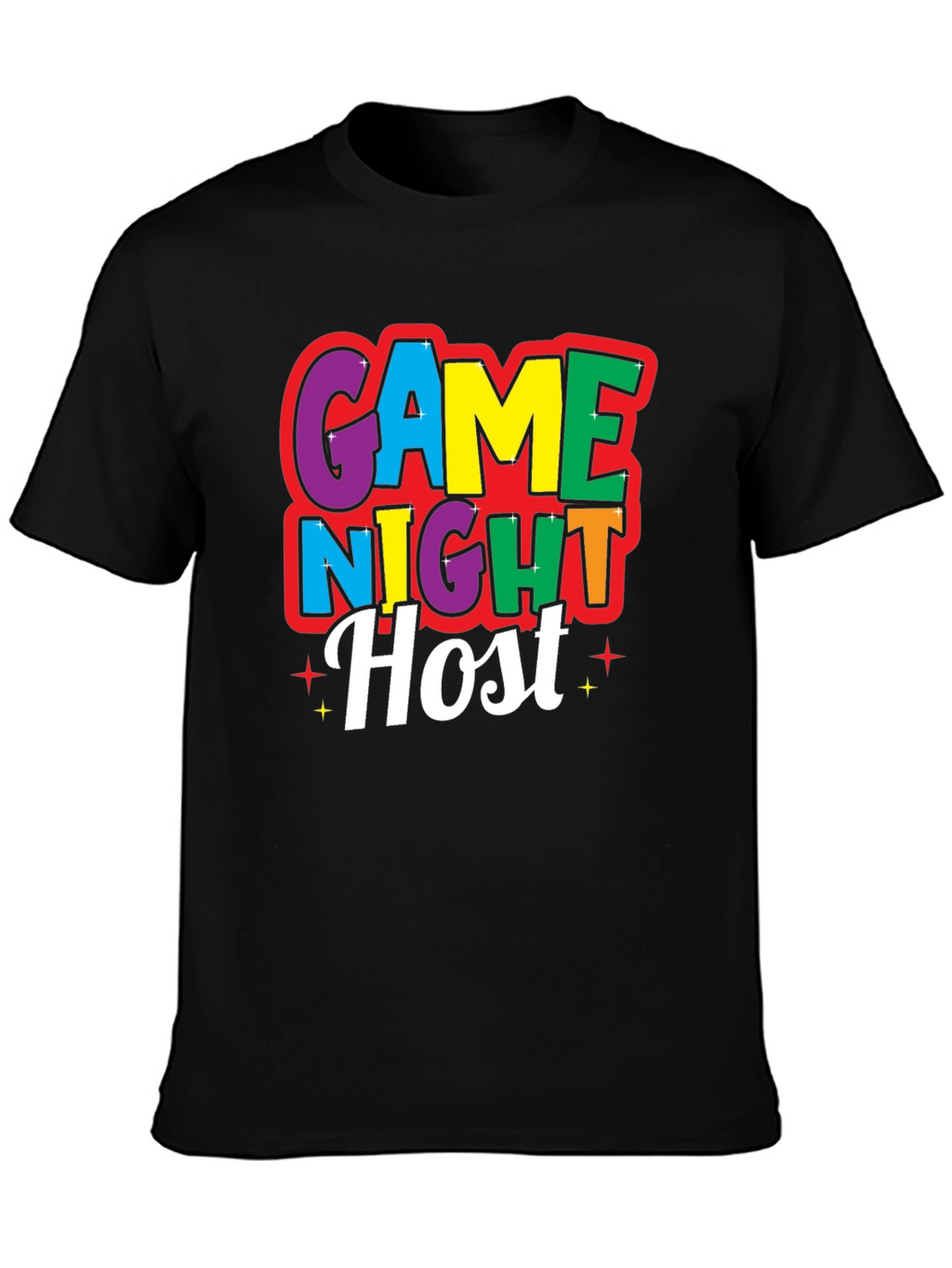 Game Night Host Black T-Shirt