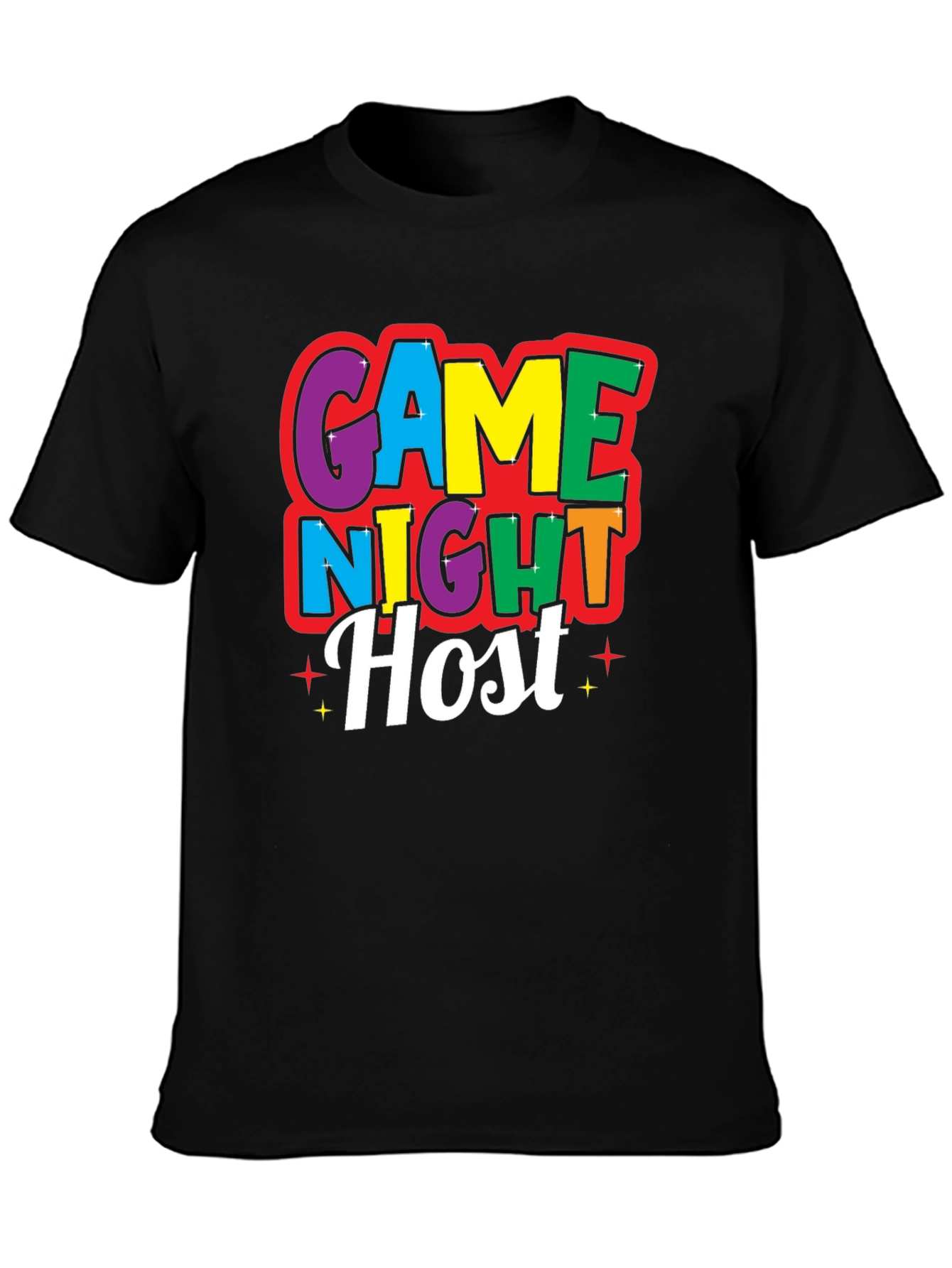 Game Night Host Black T-Shirt