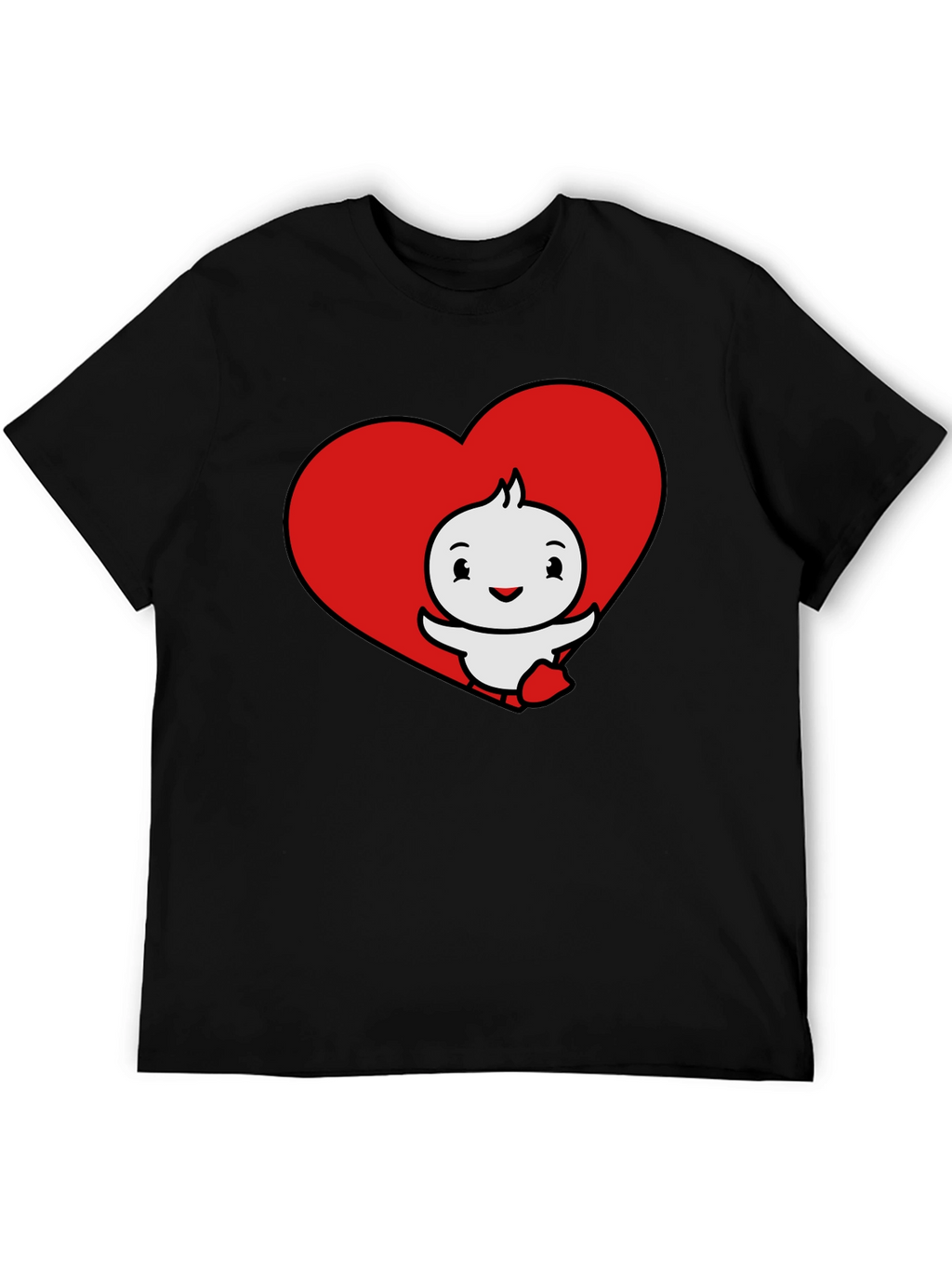 Cute Cartoon Heart Graphic T-Shirt