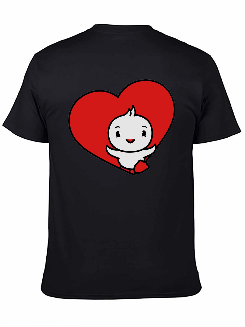 Cute Cartoon Heart Graphic T-Shirt