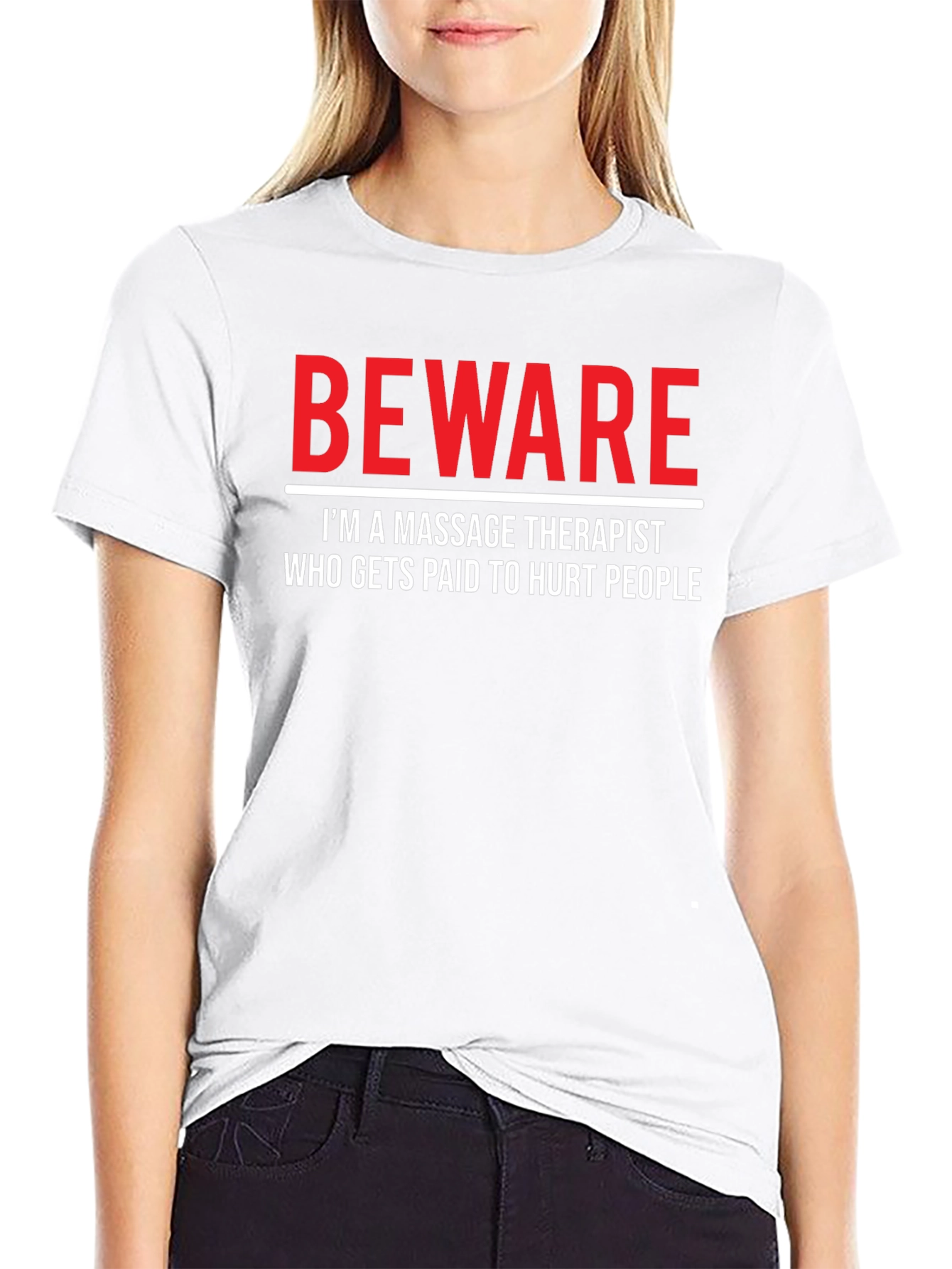 Beware Massage Therapist Graphic T-Shirt
