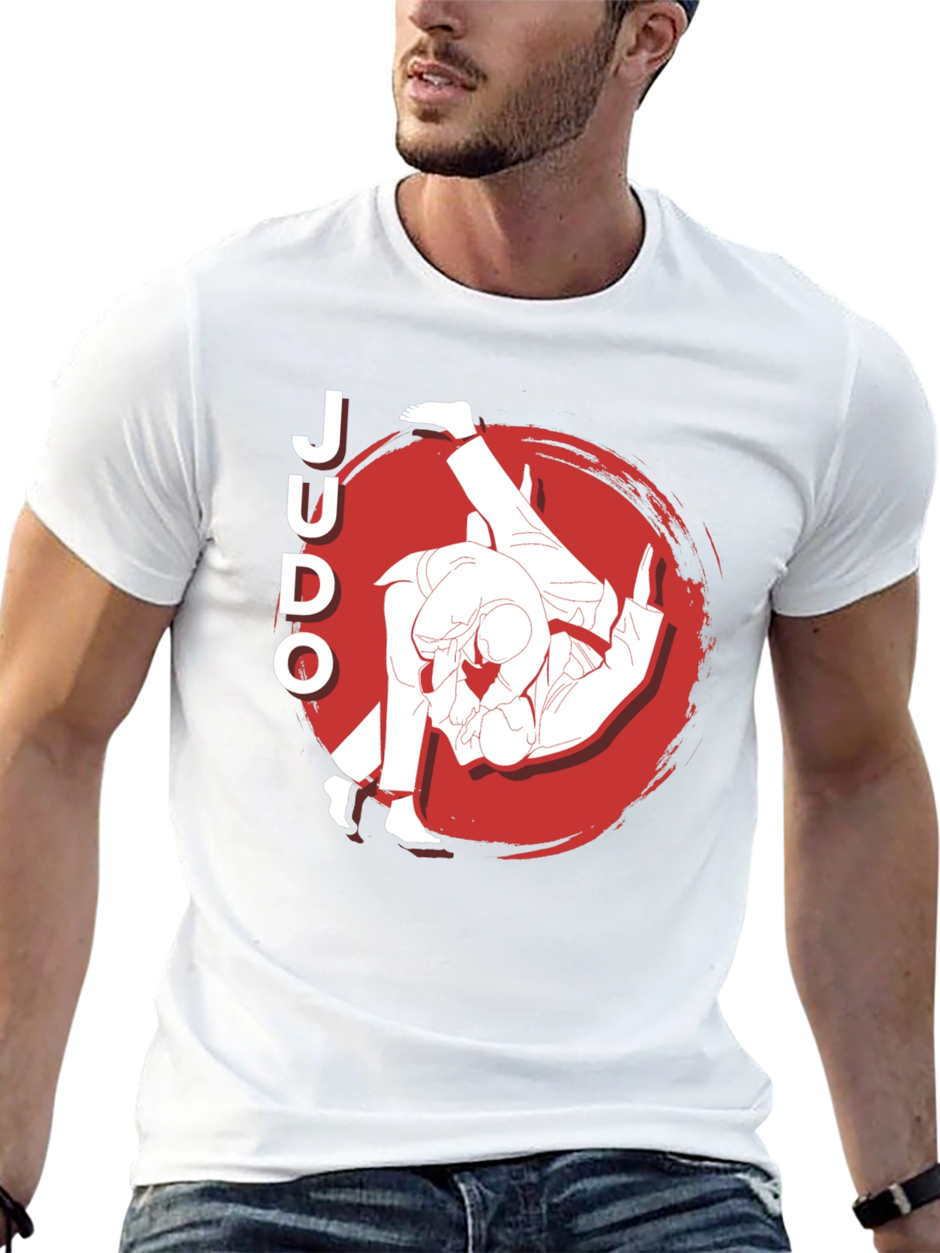 Judo Throw Black Graphic T-Shirt