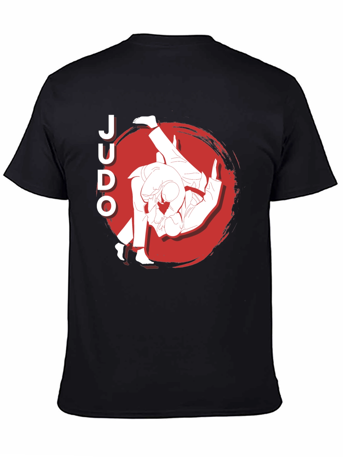 Judo Throw Black Graphic T-Shirt