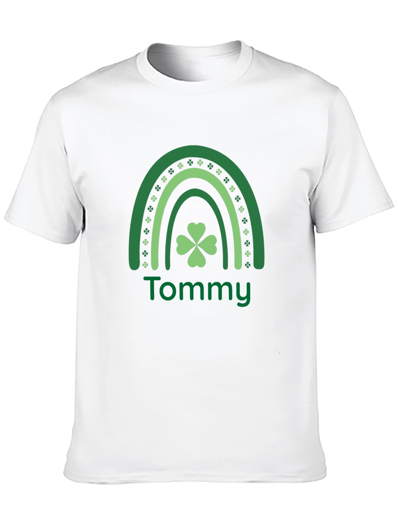 Tommy St. Patricks Day Shamrock Rainbow T-Shirt