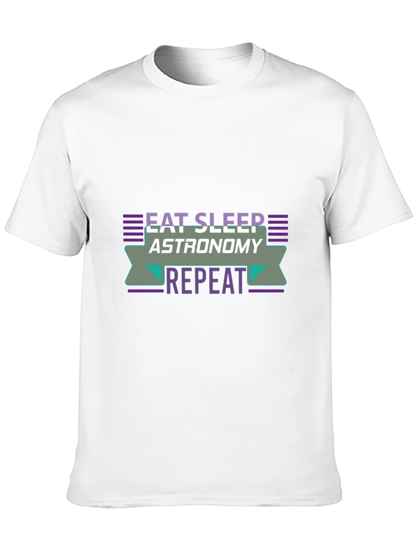 Eat Sleep Astronomy Repeat Black T-Shirt