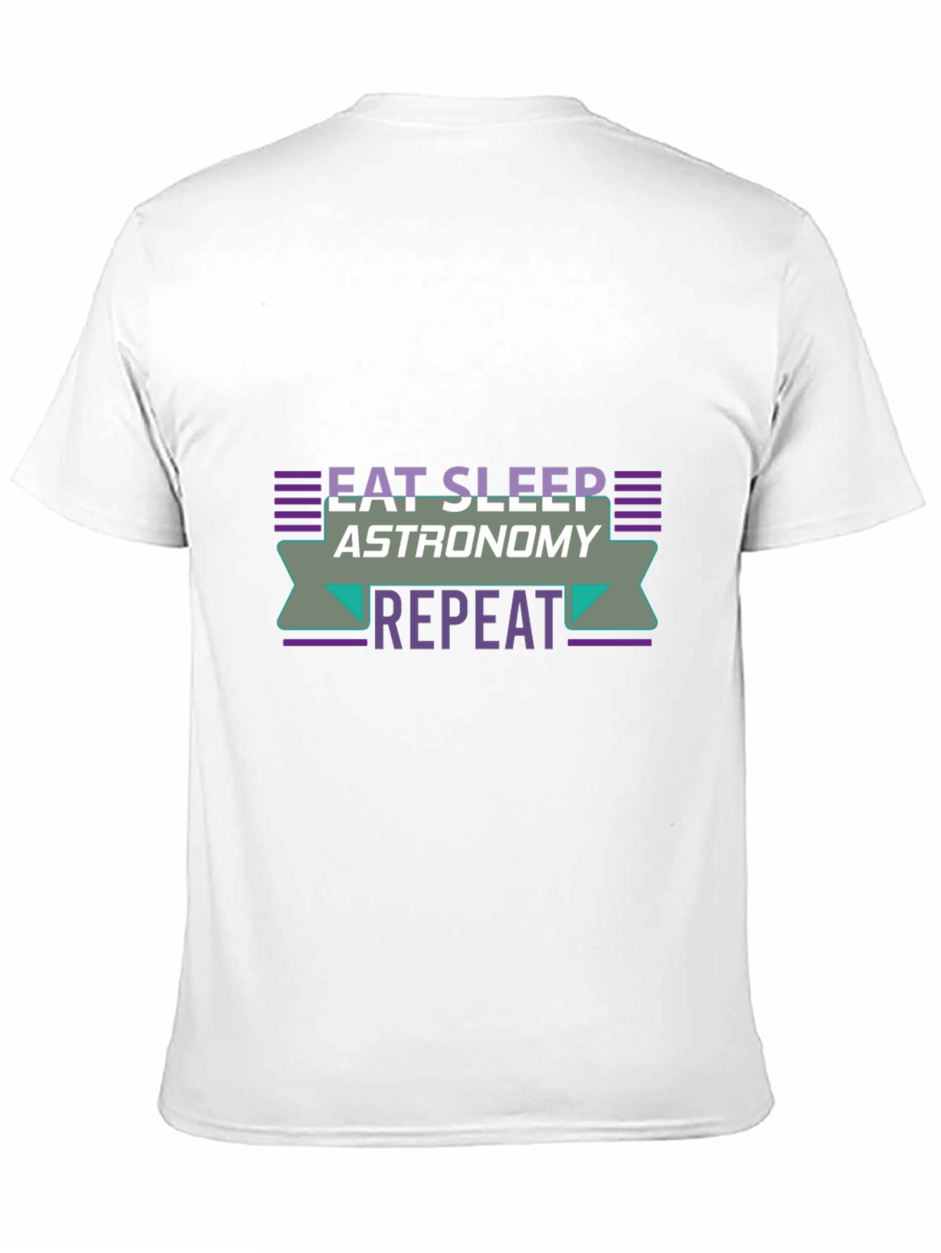 Eat Sleep Astronomy Repeat Black T-Shirt