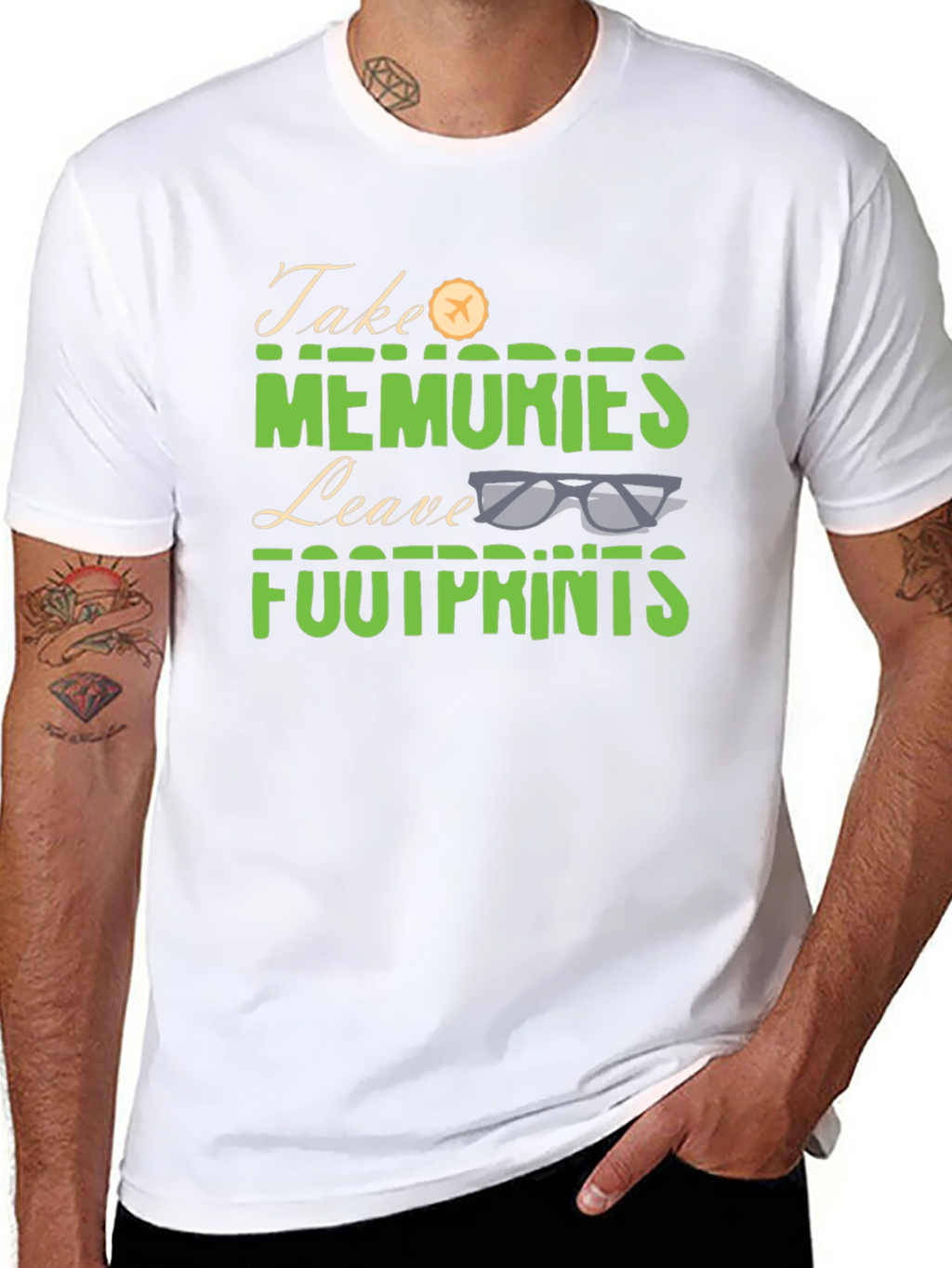 Take Memories Leave Footprints Graphic Tee