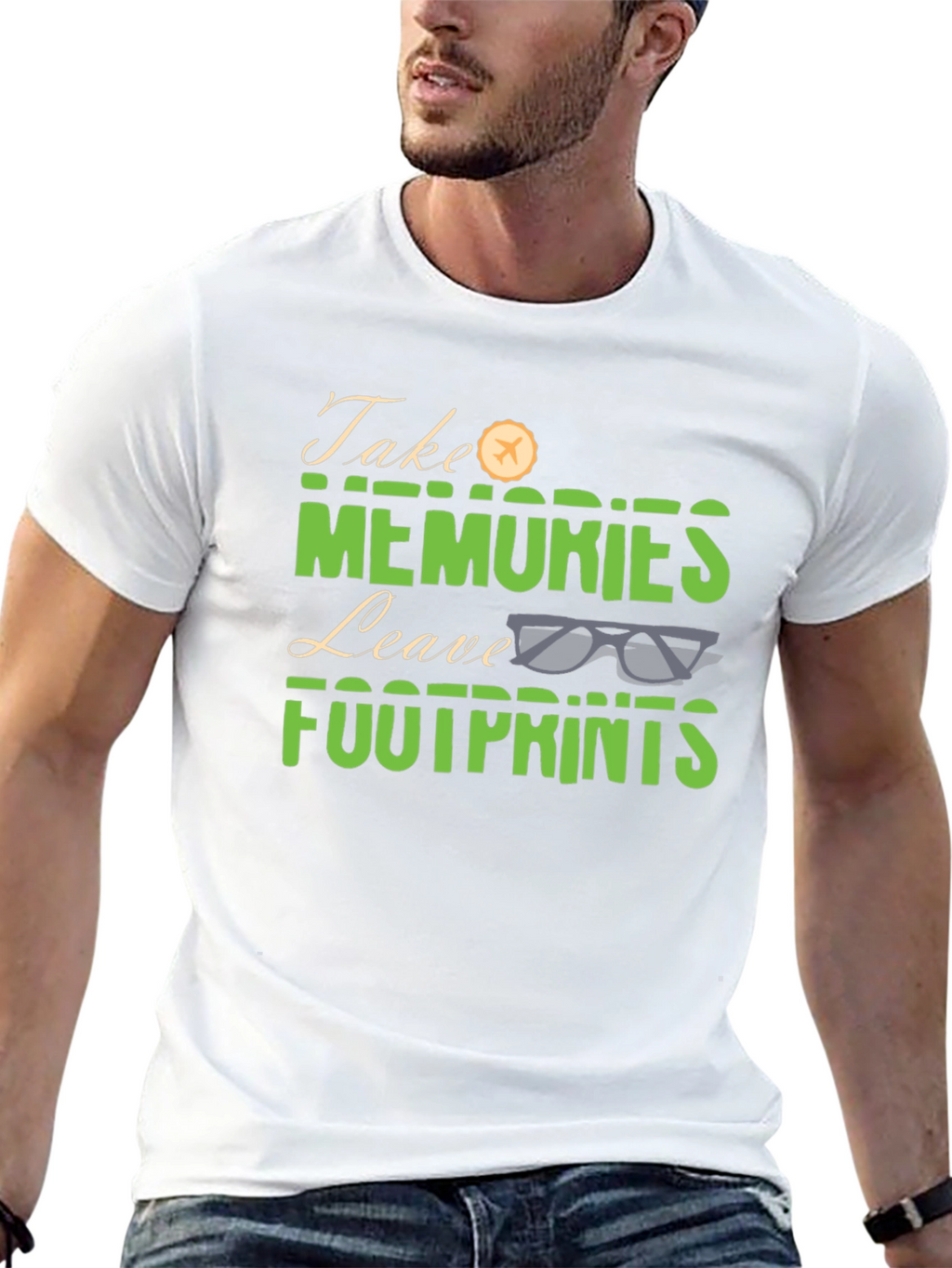 Take Memories Leave Footprints Graphic Tee