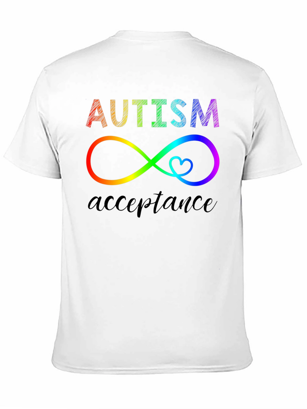 Autism Acceptance Infinity Heart Graphic Tee