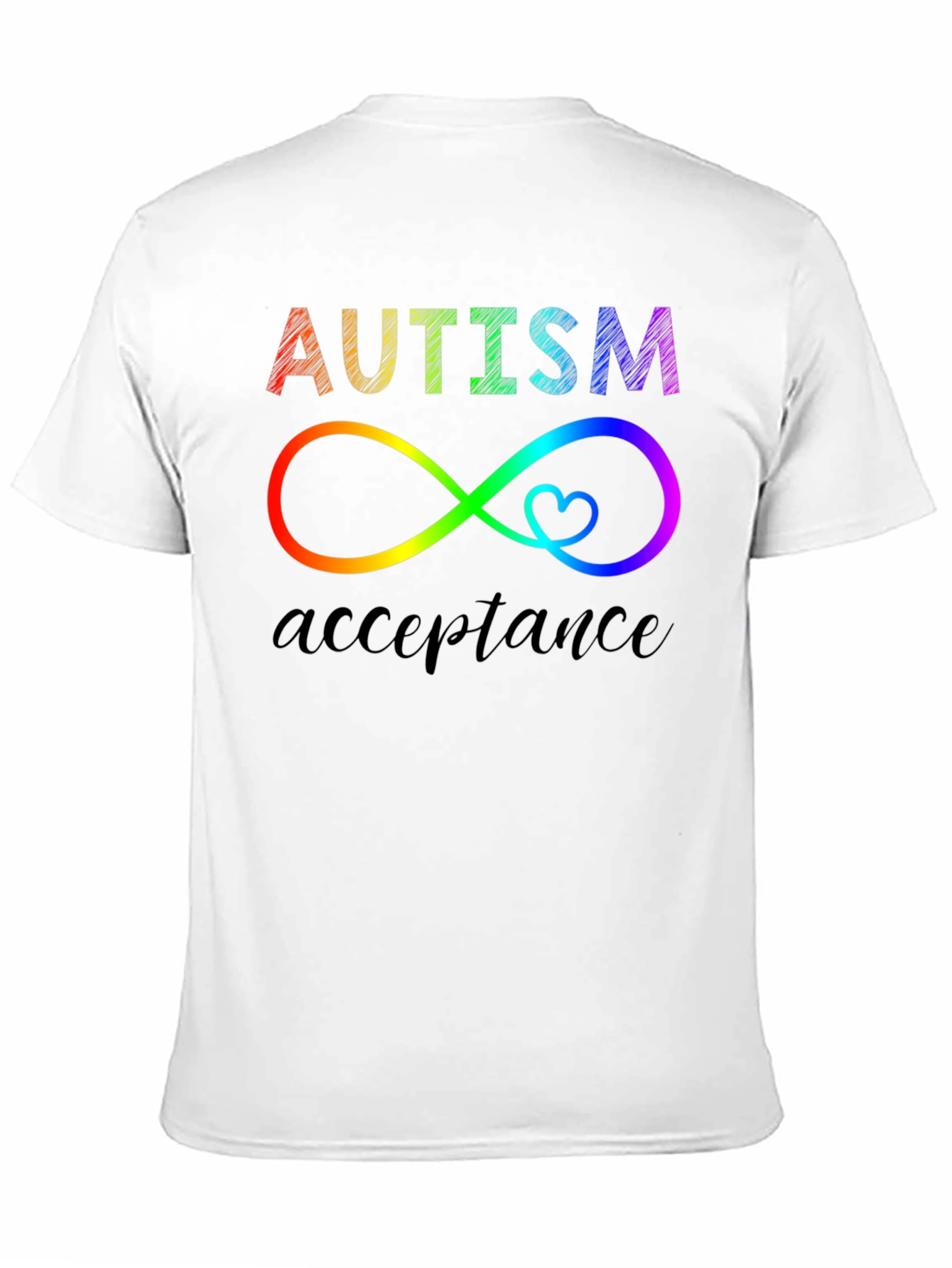 Autism Acceptance Infinity Heart Graphic Tee