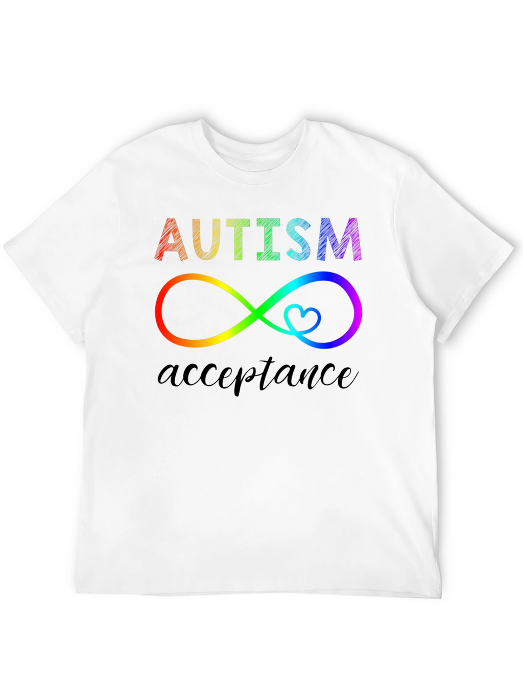 Autism Acceptance Infinity Heart Graphic Tee