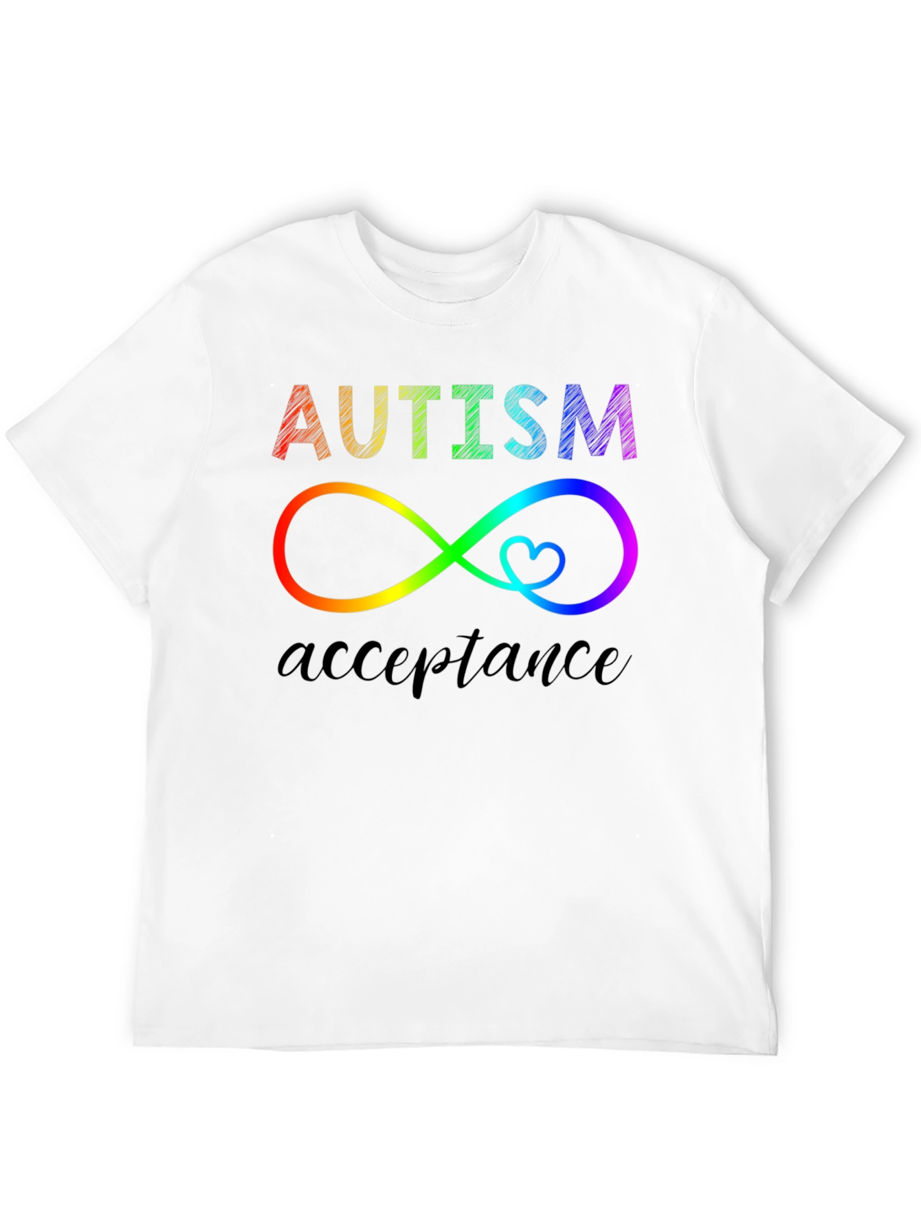 Autism Acceptance Infinity Heart Graphic Tee