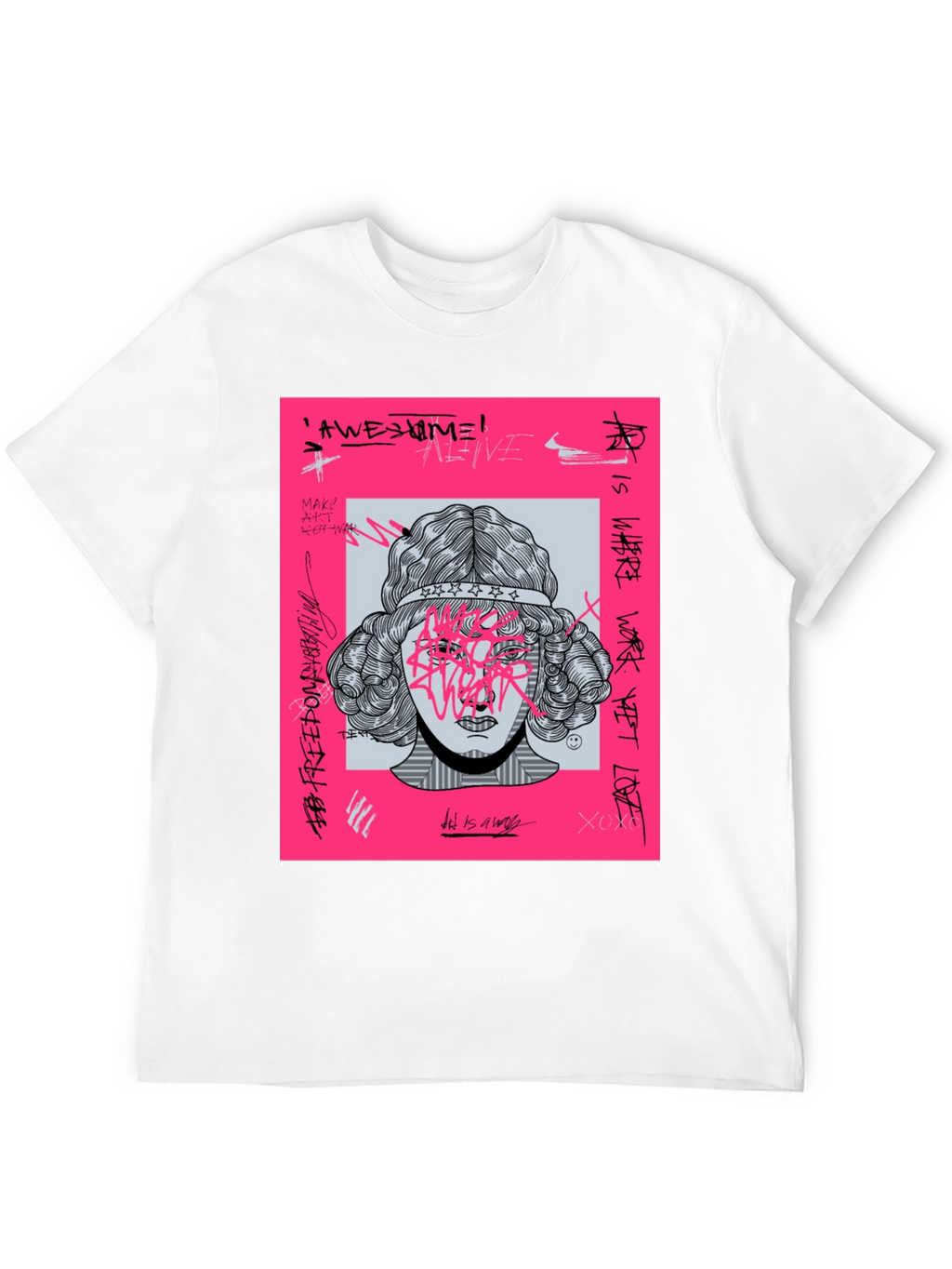 Edgy Graphic Print T-Shirt