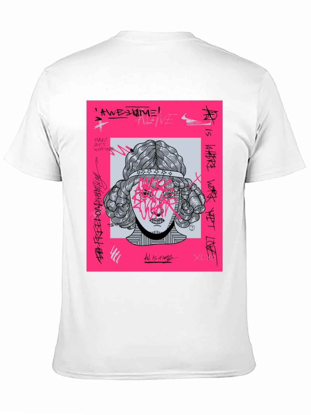 Edgy Graphic Print T-Shirt