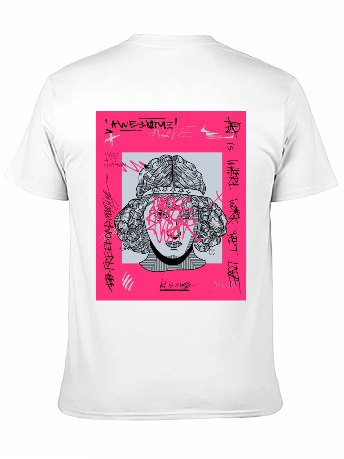 Edgy Graphic Print T-Shirt