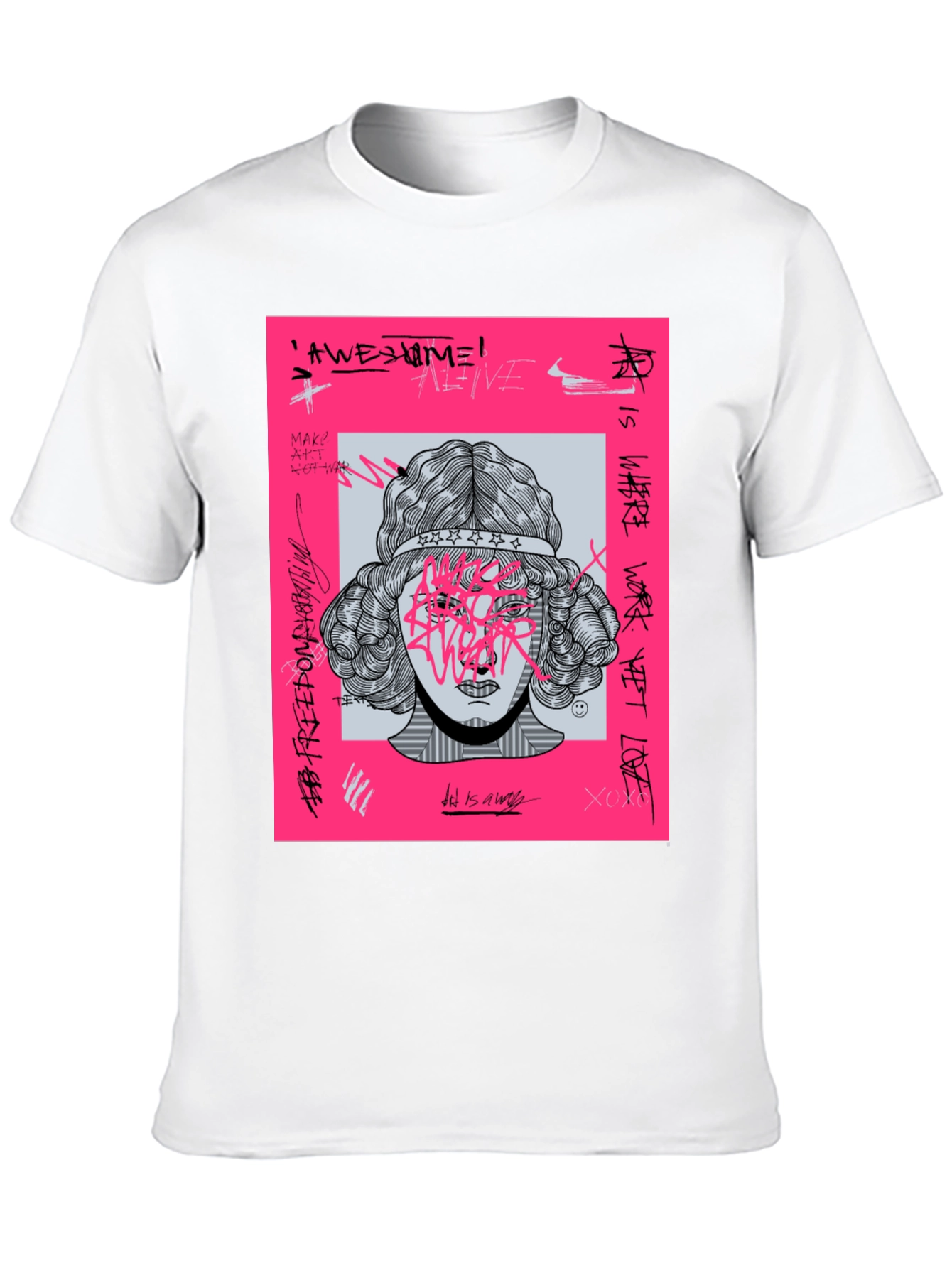 Edgy Graphic Print T-Shirt