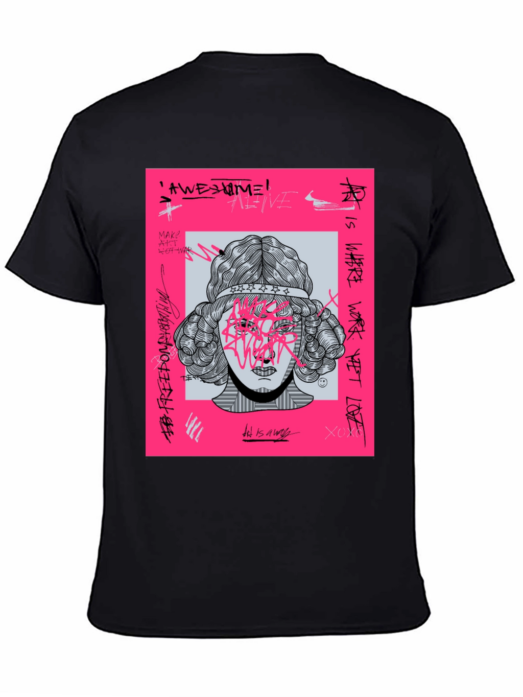 Edgy Graphic Print T-Shirt