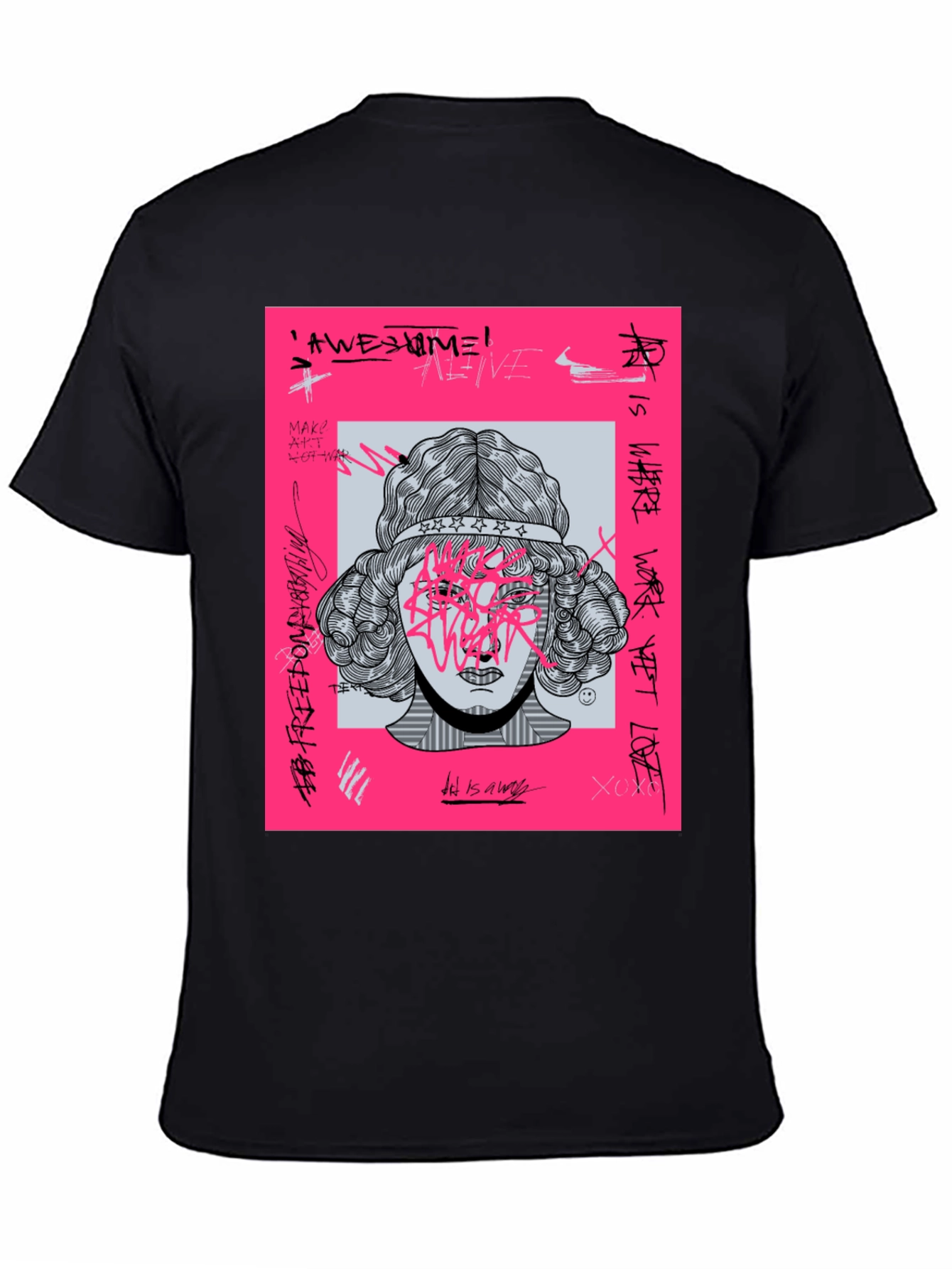 Edgy Graphic Print T-Shirt