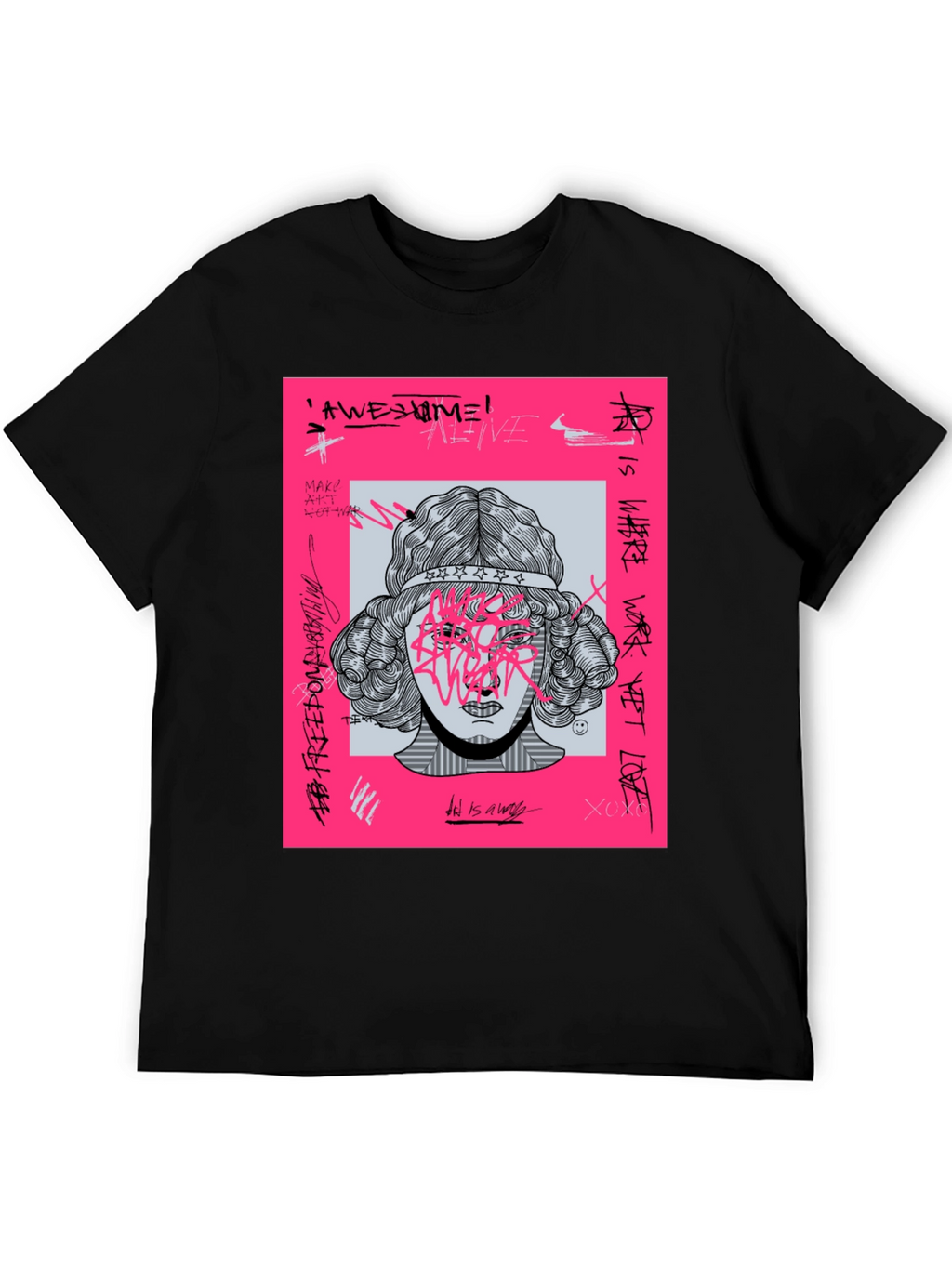 Edgy Graphic Print T-Shirt