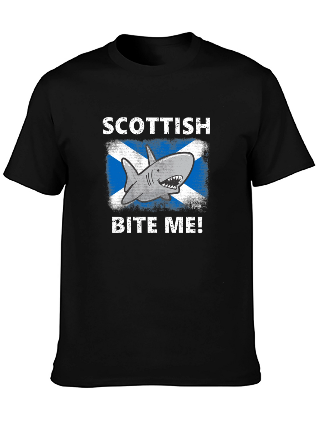 Scottish Shark Bite Me! Graphic Tee