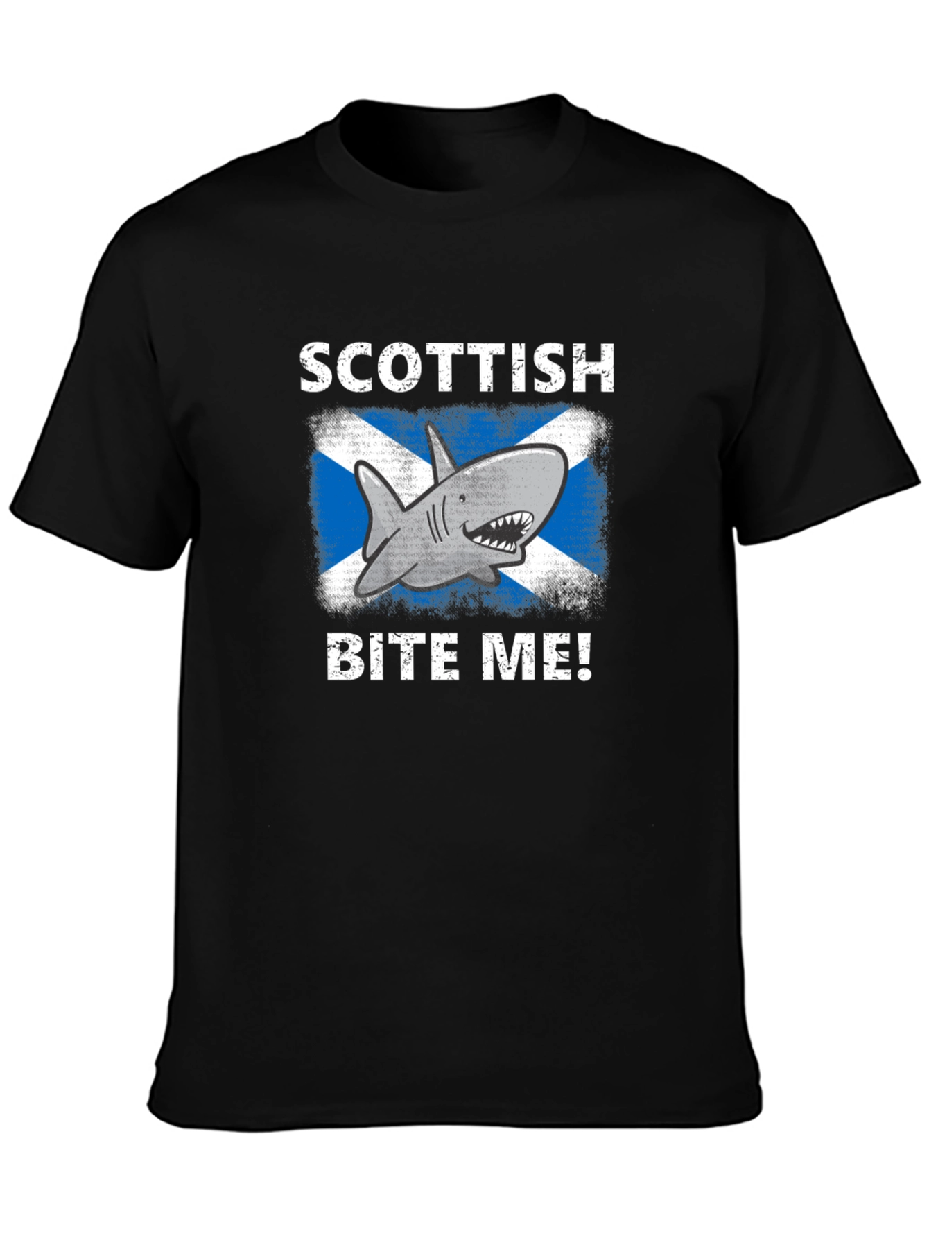 Scottish Shark Bite Me! Graphic Tee
