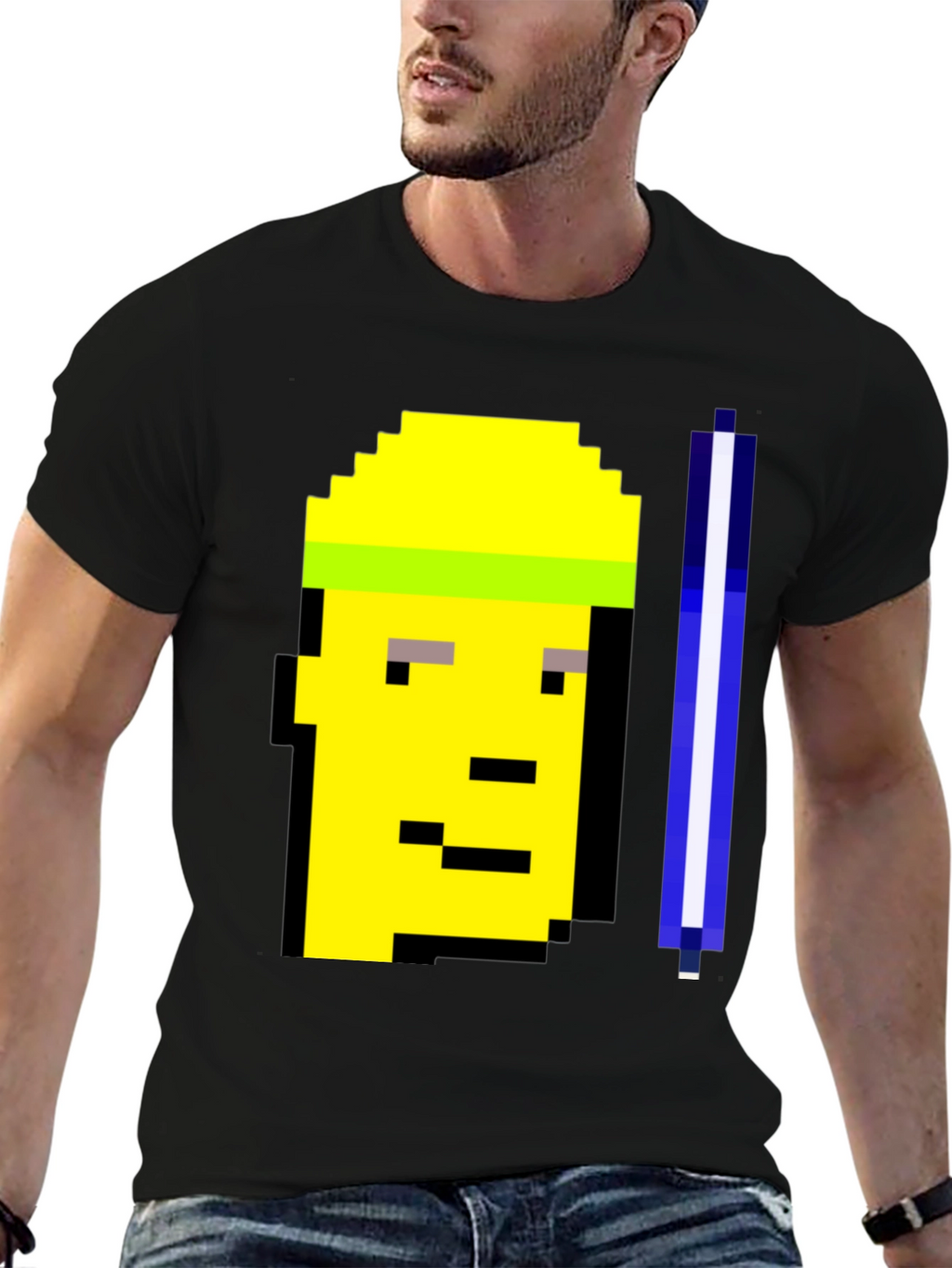 Pixel Art T-Shirt - Crypto Punk Style